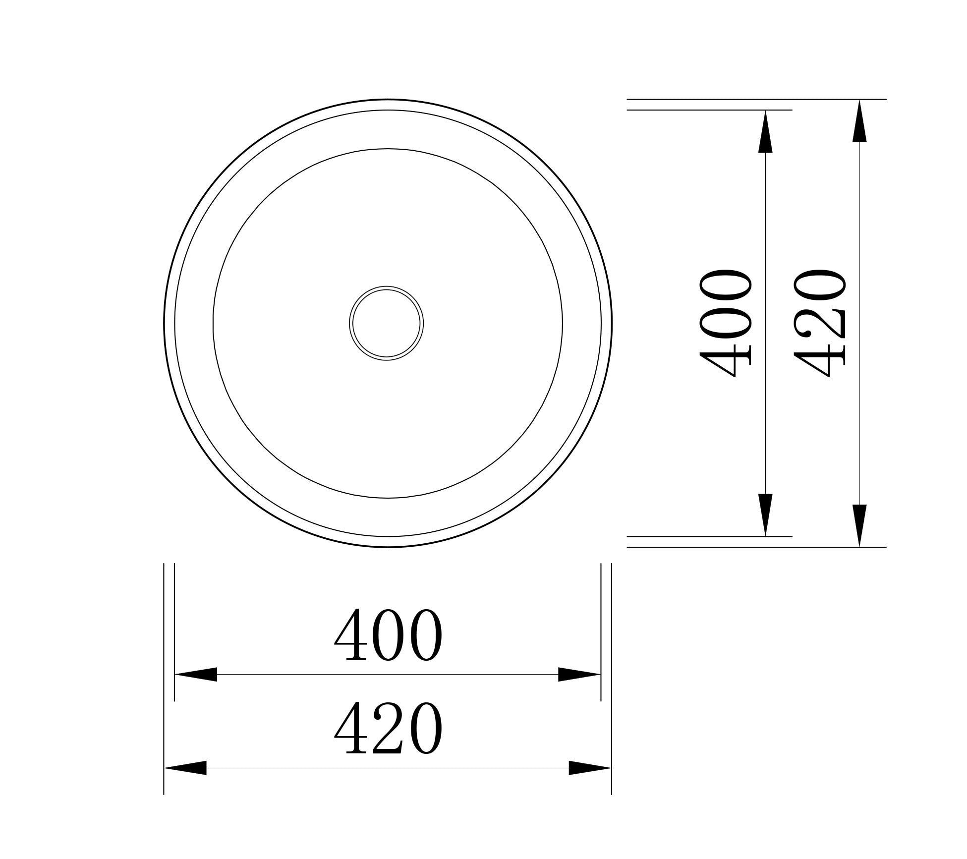 Vasque à poser NT2430G