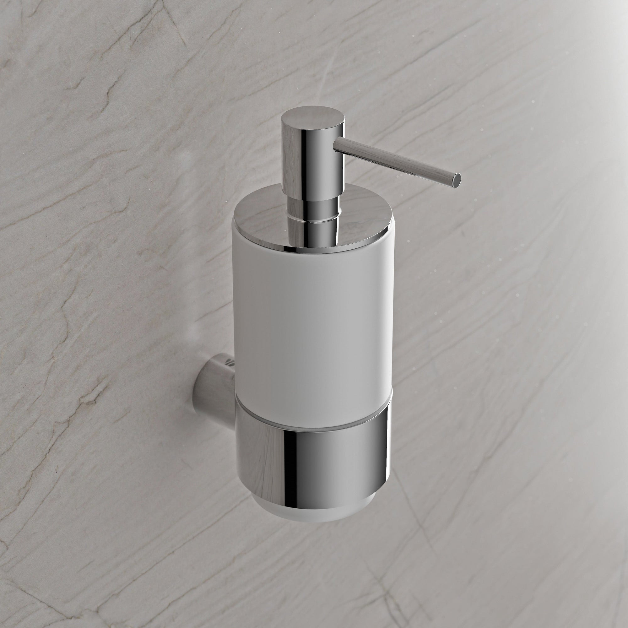 Distributeur de savon OLA - Céramique / Inox - env. 7 x 9,5 cm - couleur au choix