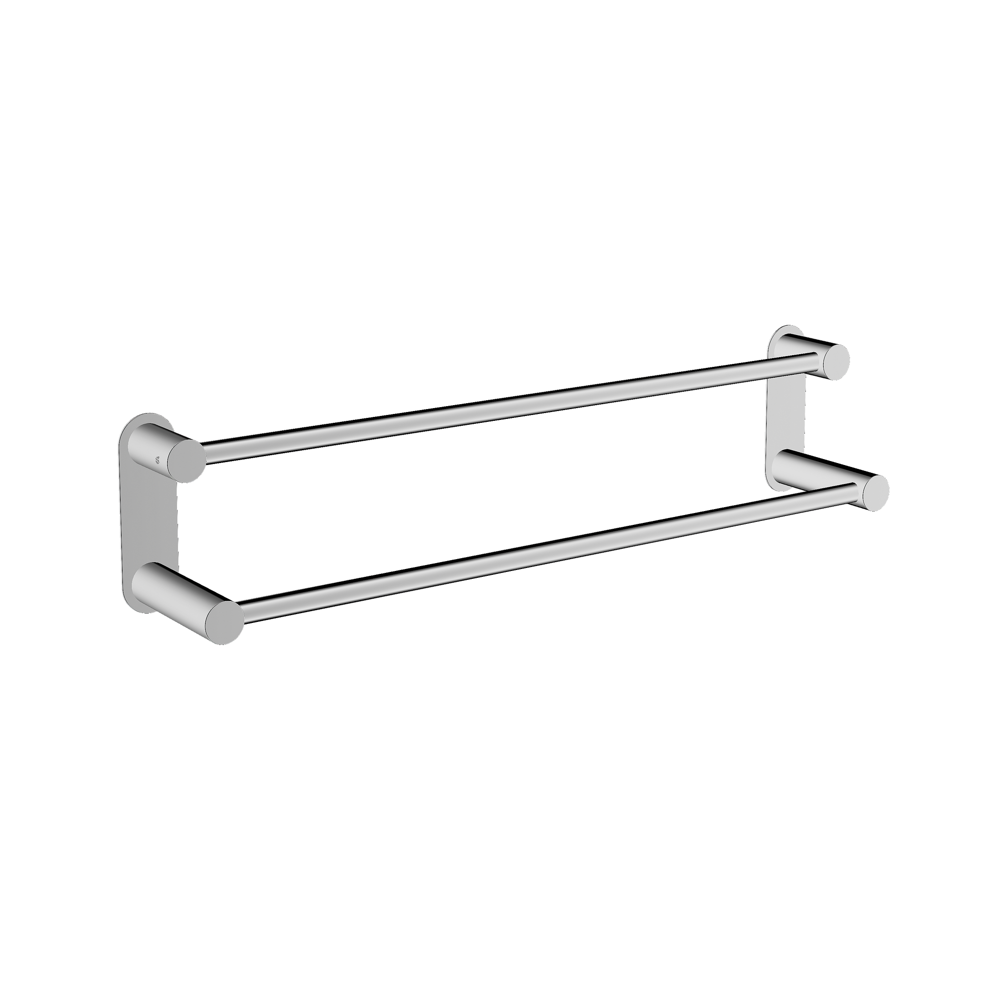 Porte-serviettes OLA - Inox - env. 64 x 11 cm - Double barre - Rond - couleur au choix