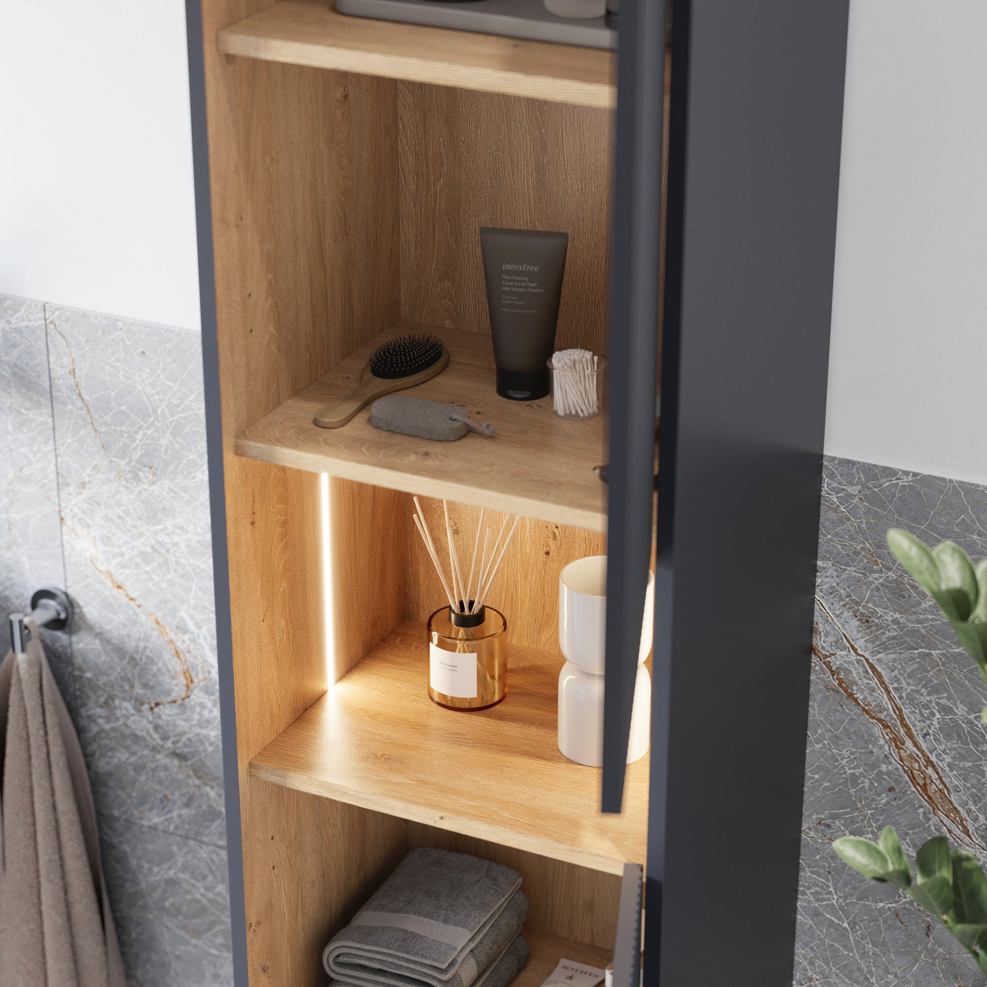Ensemble meubles salle de bain BELDIVO 80 cm