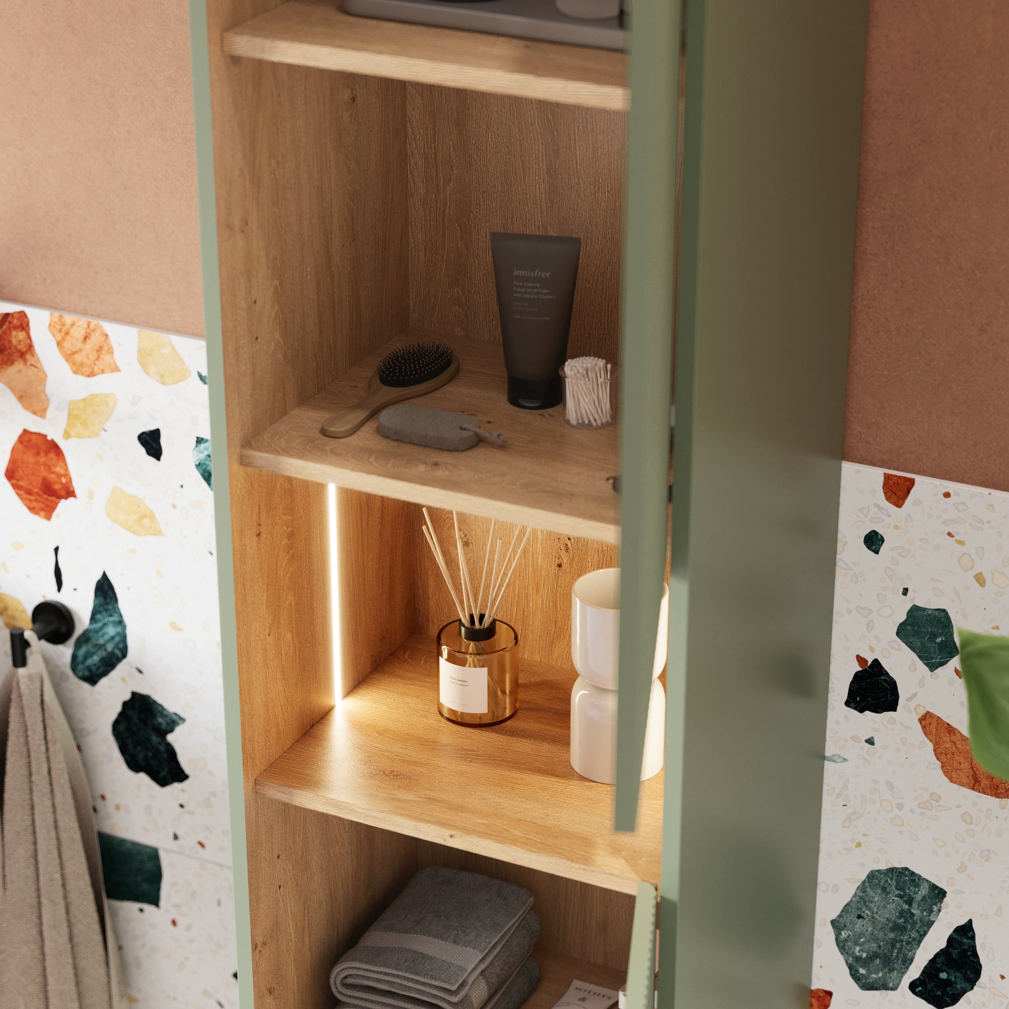 Ensemble meubles salle de bain BELDIVO 80 cm