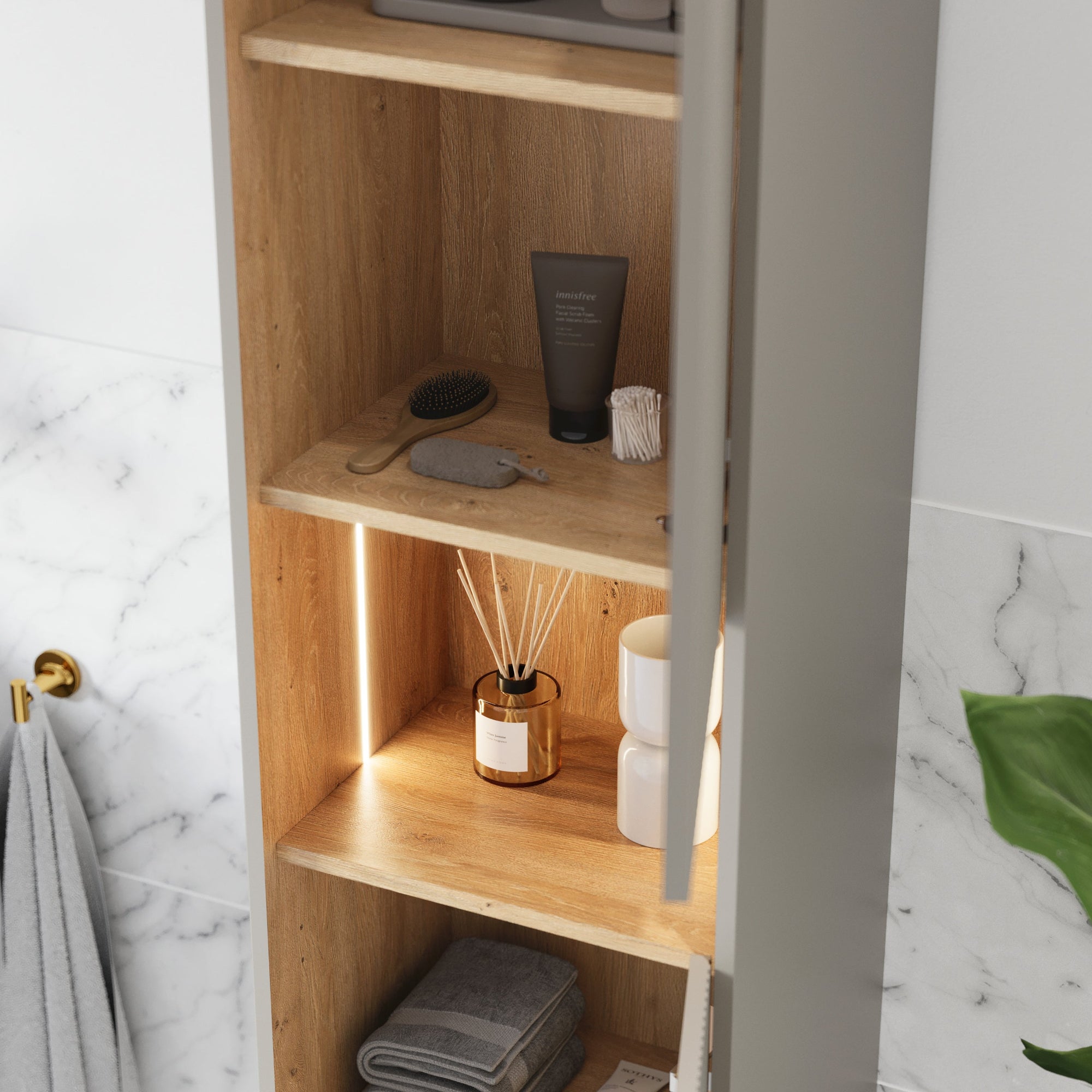 Ensemble meubles salle de bain BELDIVO 80 cm