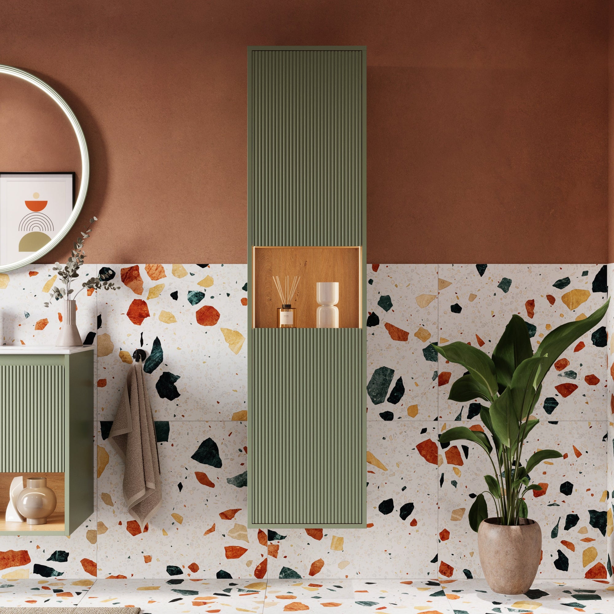 Ensemble meubles salle de bain BELDIVO 80 cm