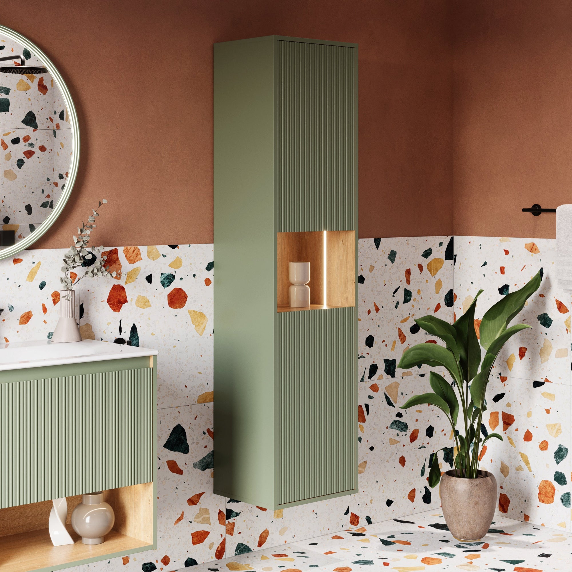 Ensemble meubles salle de bain BELDIVO 80 cm