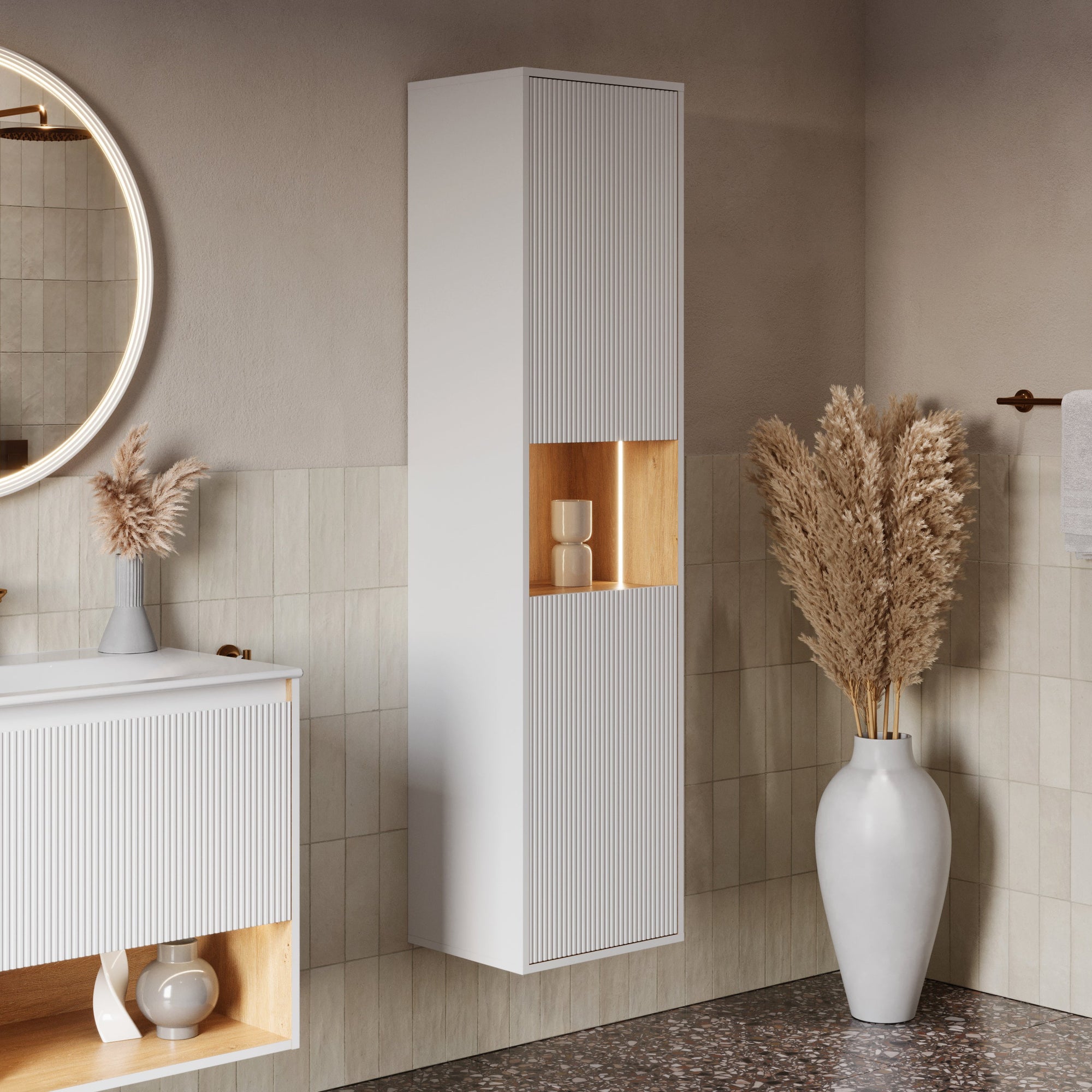 Ensemble meubles salle de bain BELDIVO 80 cm