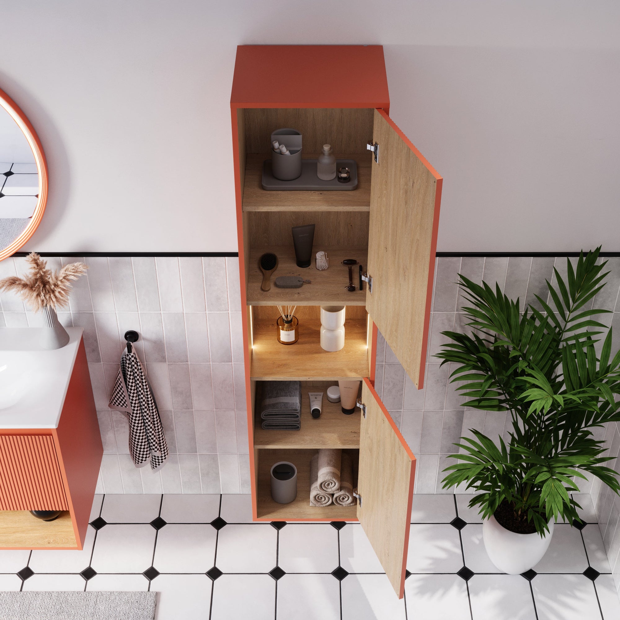 Ensemble meubles salle de bain BELDIVO 80 cm
