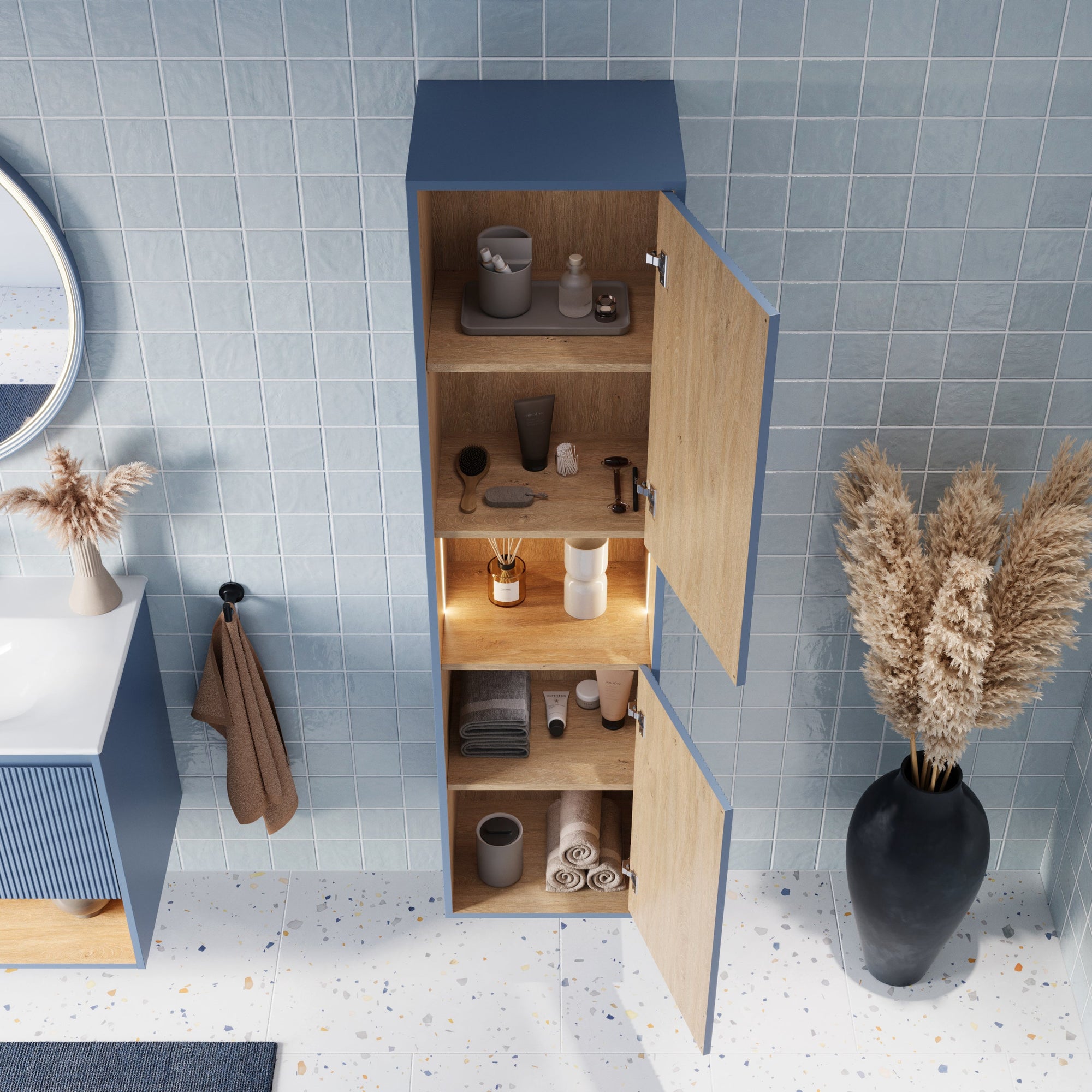 Ensemble meubles salle de bain BELDIVO 80 cm