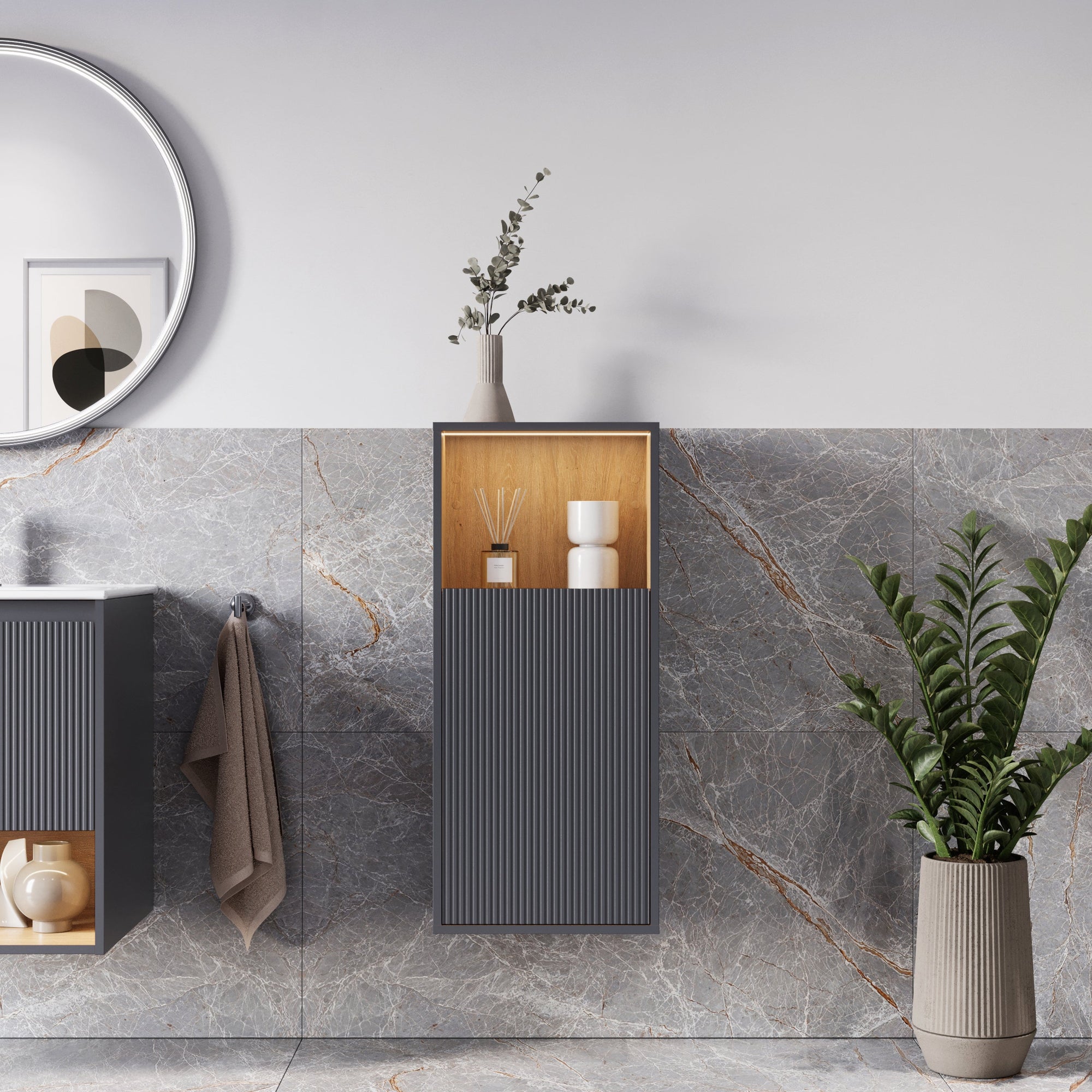 Ensemble meubles salle de bain BELDIVO 60 cm