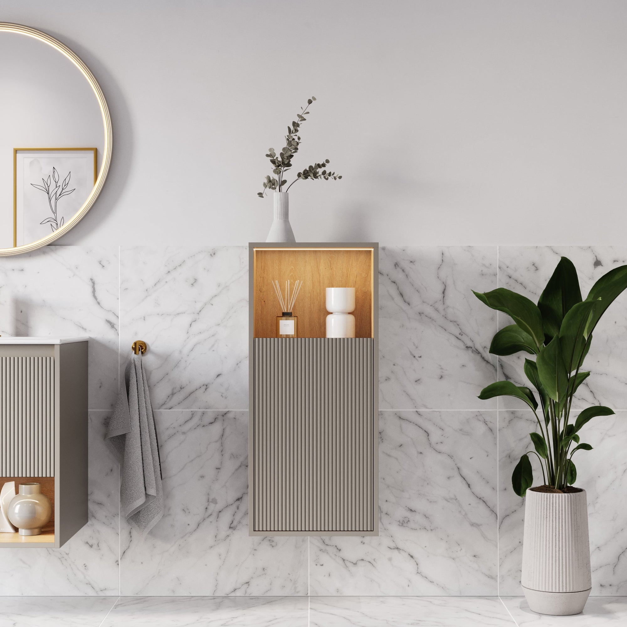 Ensemble meubles salle de bain BELDIVO 60 cm