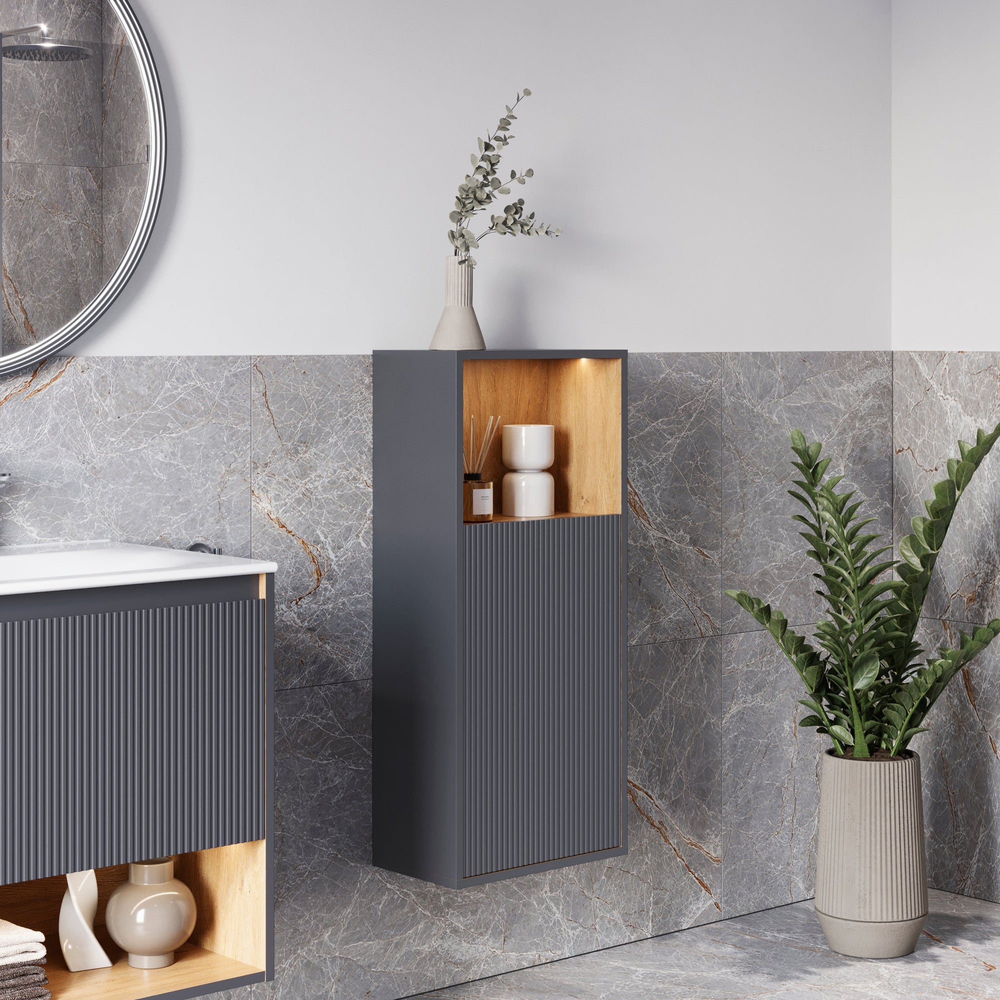 Ensemble meubles salle de bain BELDIVO 60 cm