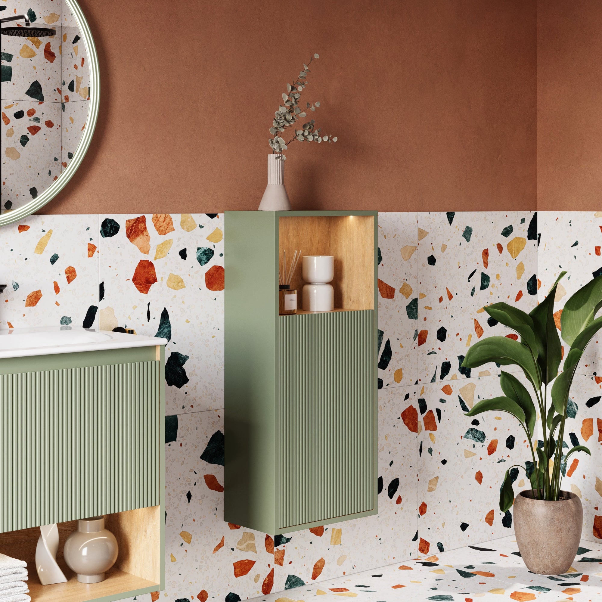 Ensemble meubles salle de bain BELDIVO 60 cm