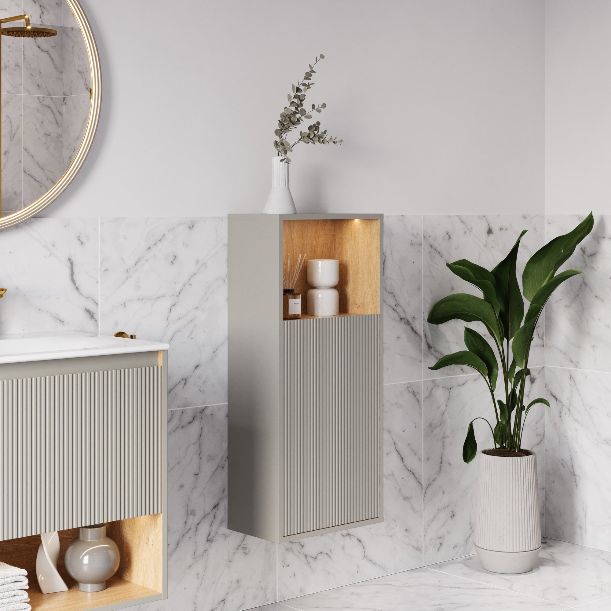 Ensemble meubles salle de bain BELDIVO 60 cm