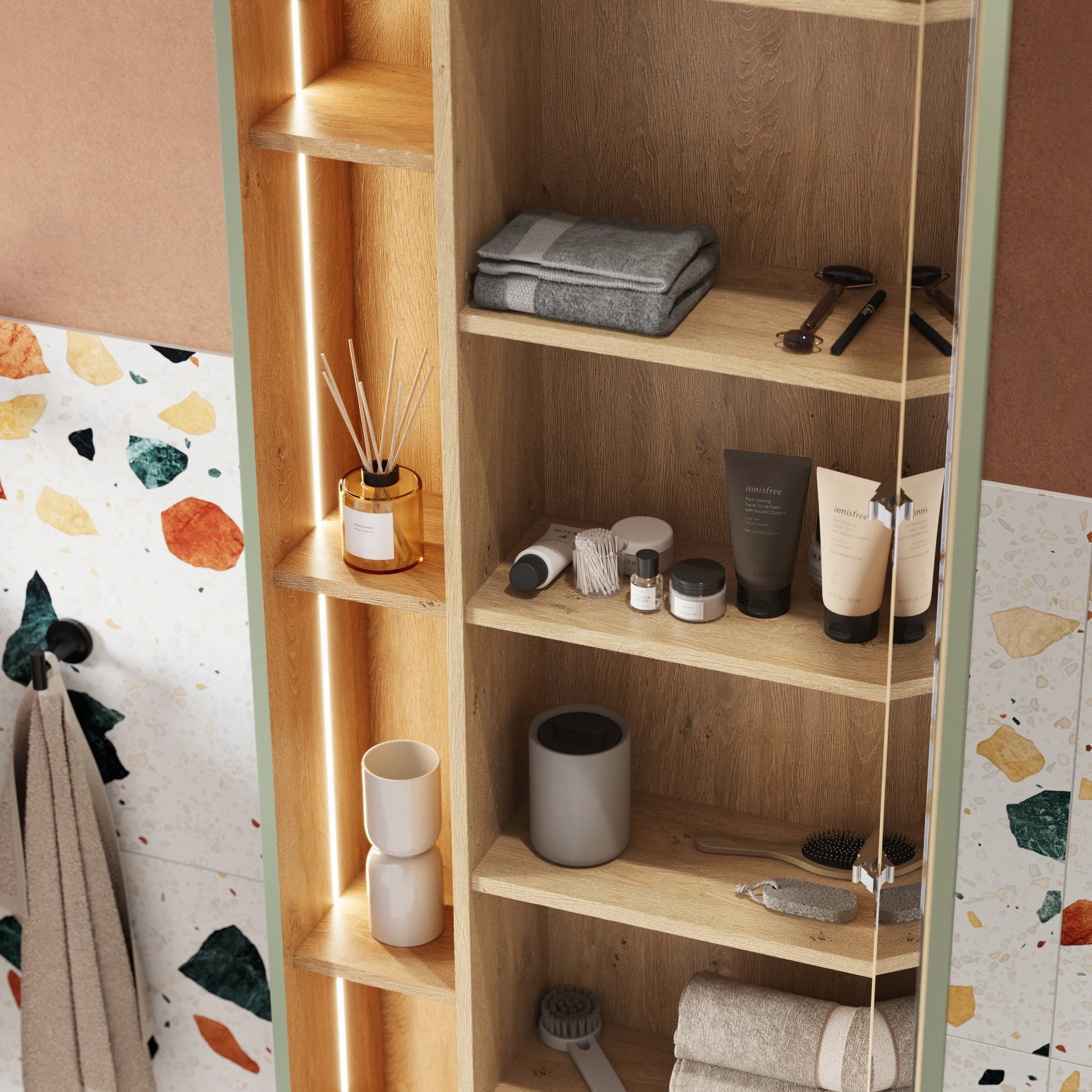 Ensemble meubles salle de bain BELDIVO 100 cm