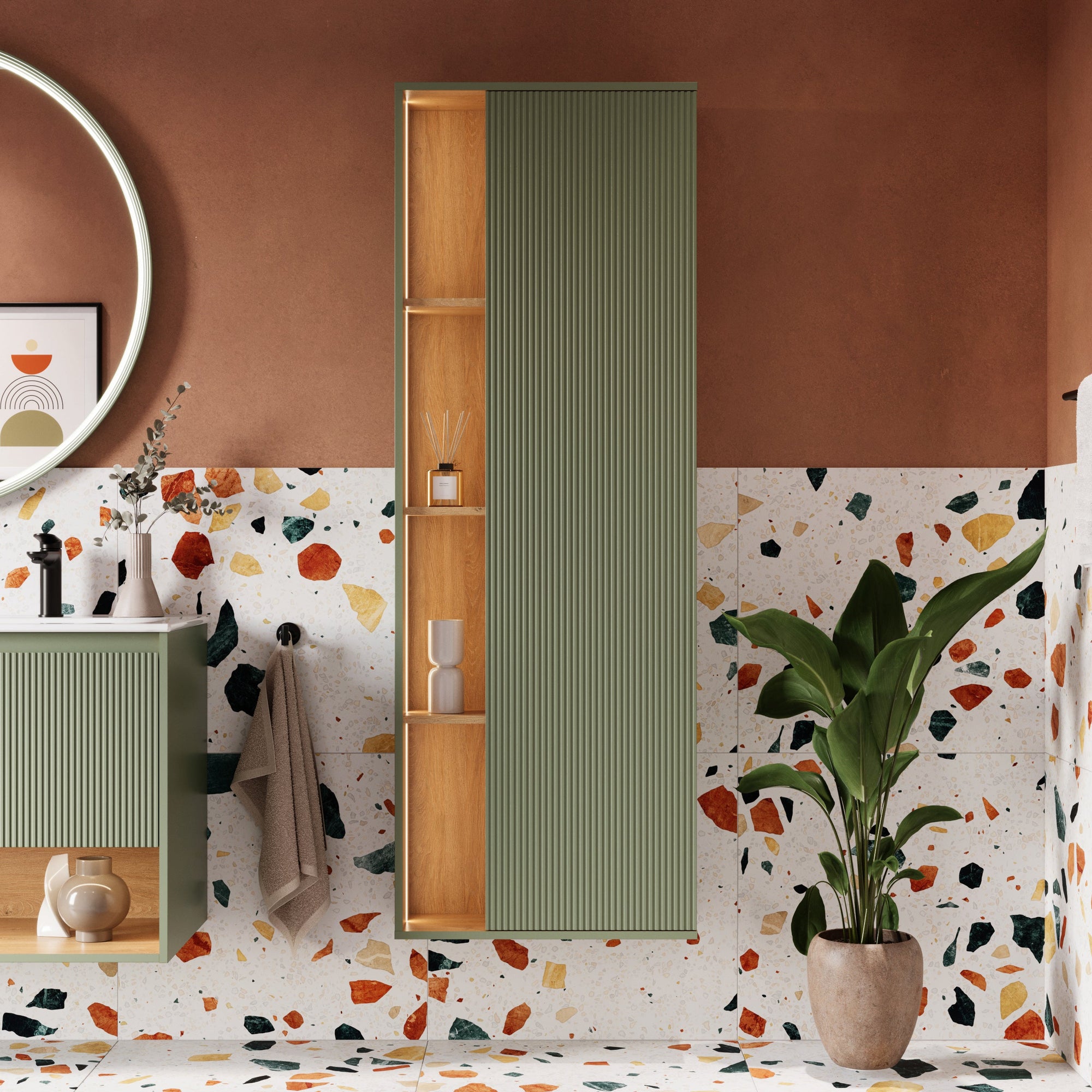 Ensemble meubles salle de bain BELDIVO 120 cm