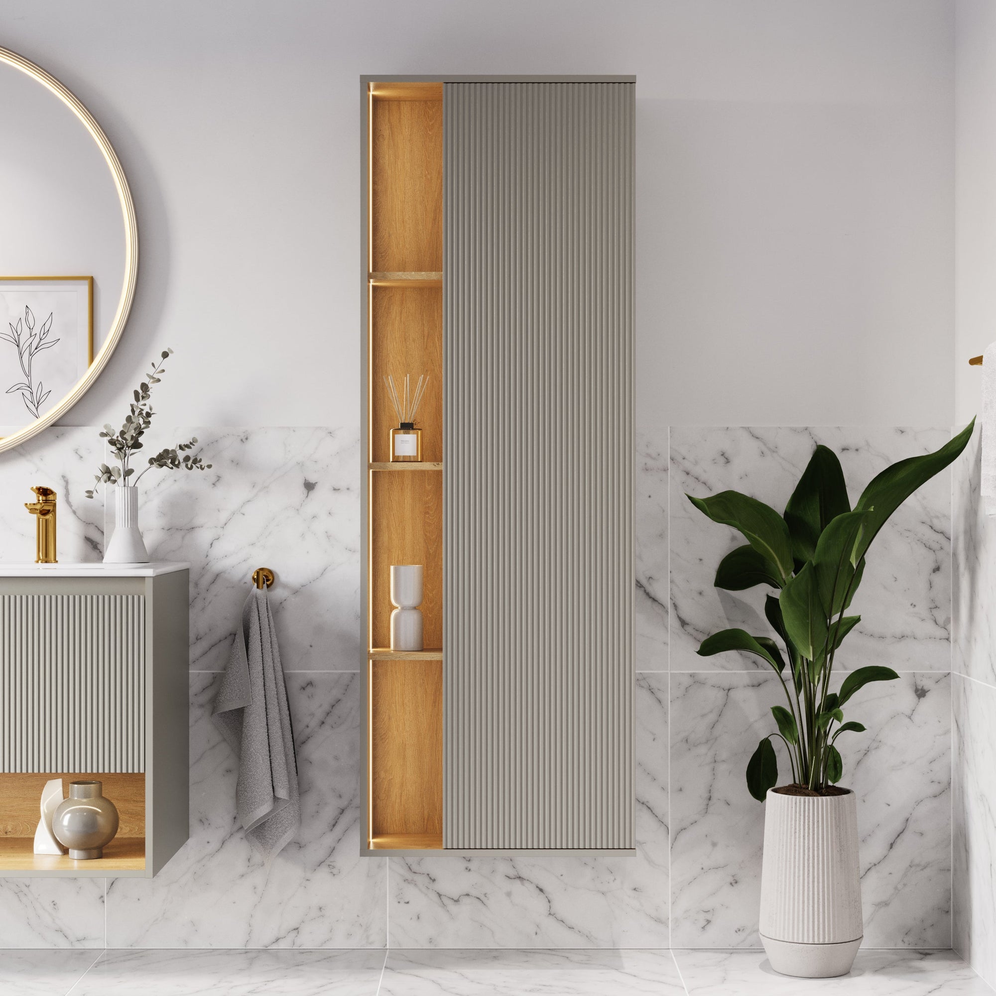 Ensemble meubles salle de bain BELDIVO 120 cm