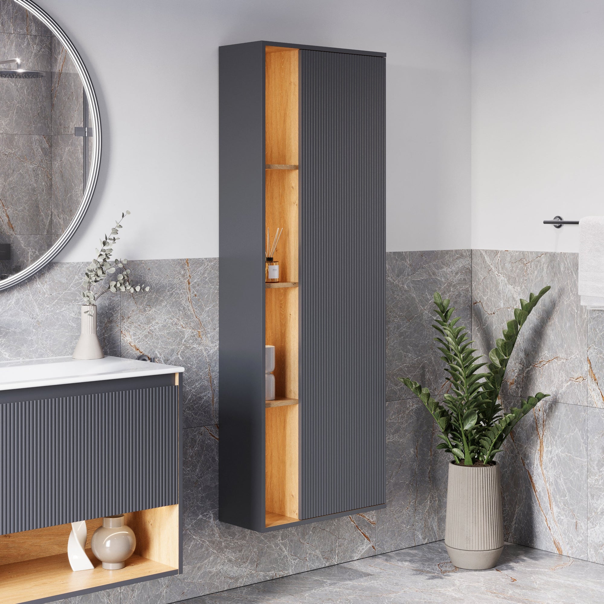 Ensemble meubles salle de bain BELDIVO 100 cm