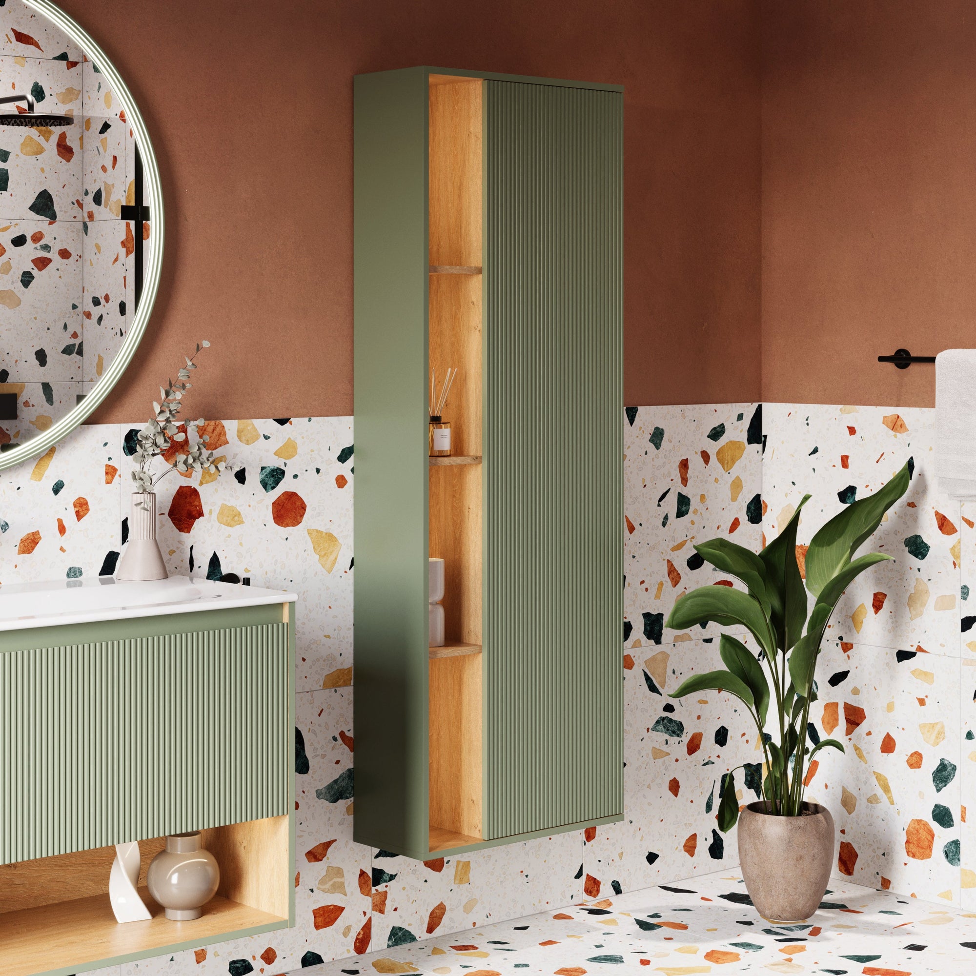 Ensemble meubles salle de bain BELDIVO 120 cm