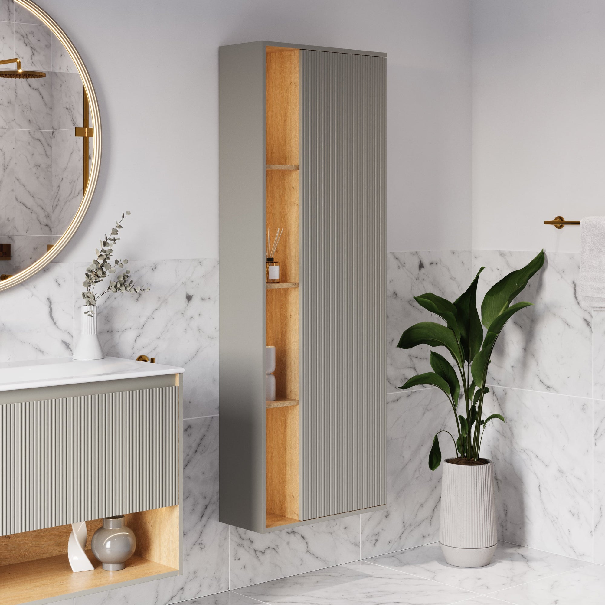 Ensemble meubles salle de bain BELDIVO 120 cm