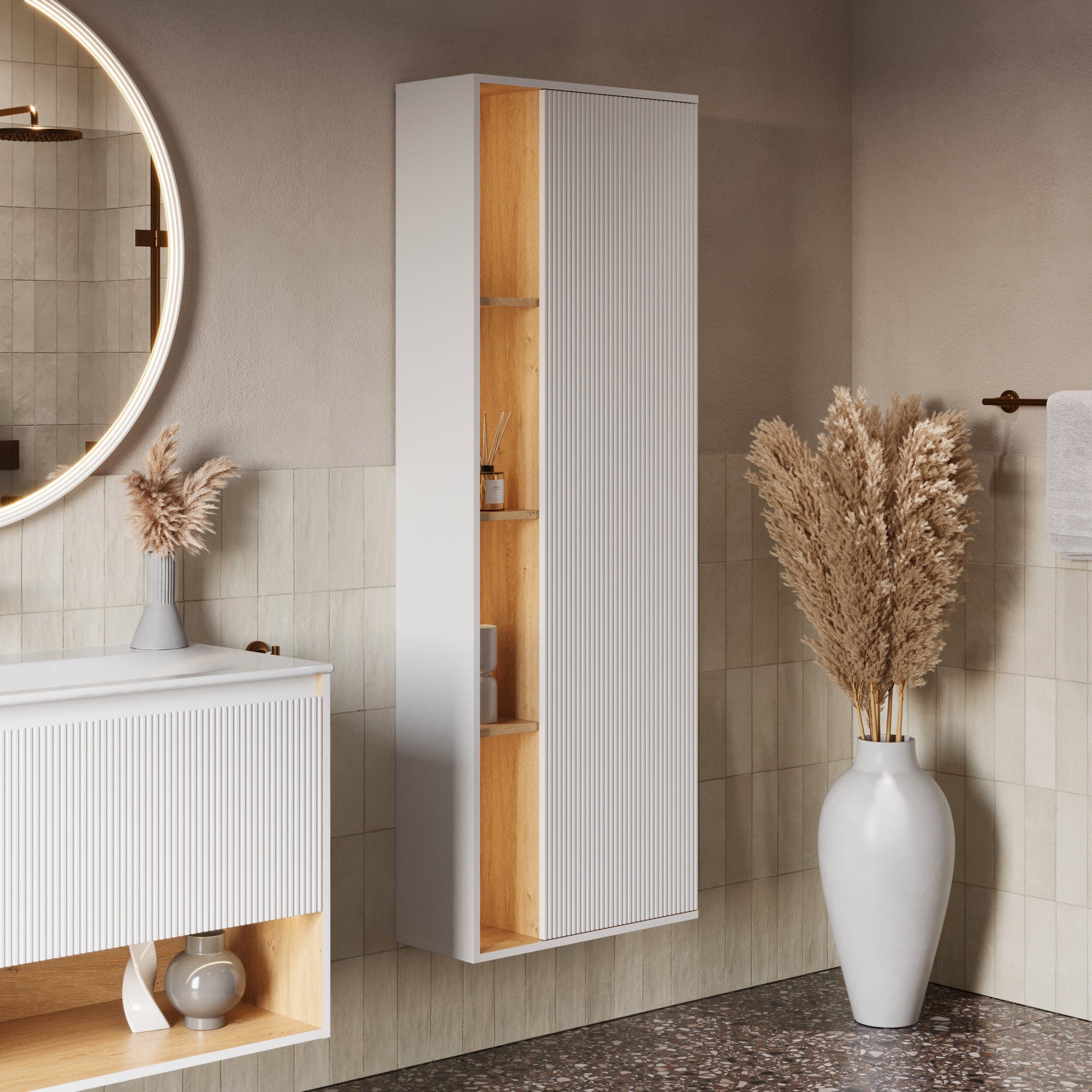 Ensemble meubles salle de bain BELDIVO 100 cm