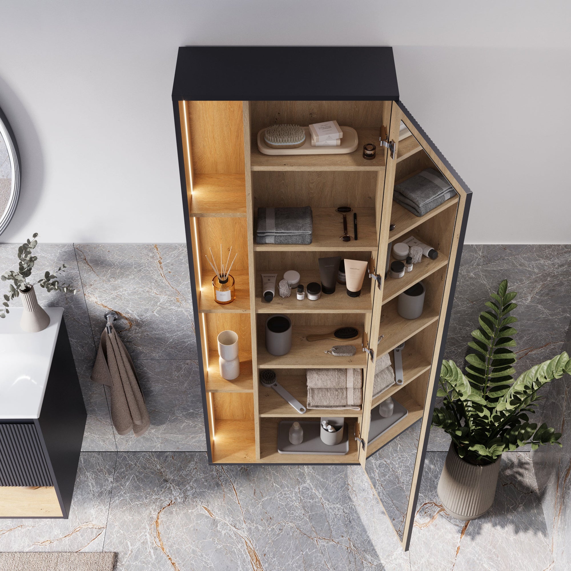 Ensemble meubles salle de bain BELDIVO 120 cm