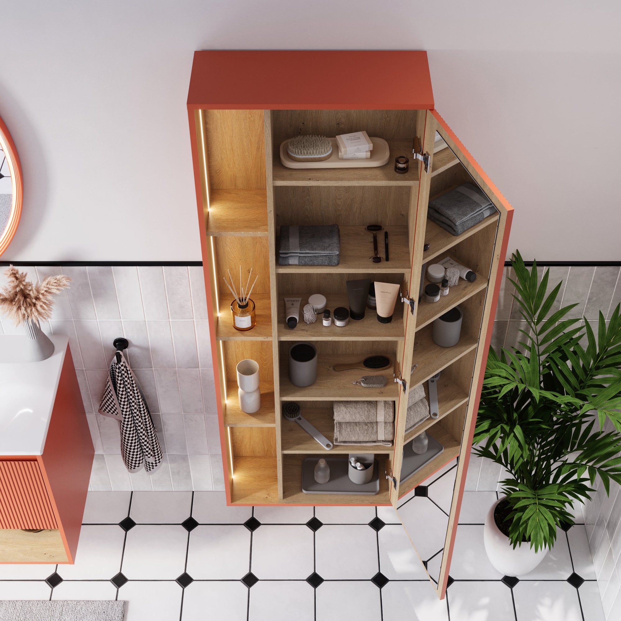 Ensemble meubles salle de bain BELDIVO 100 cm