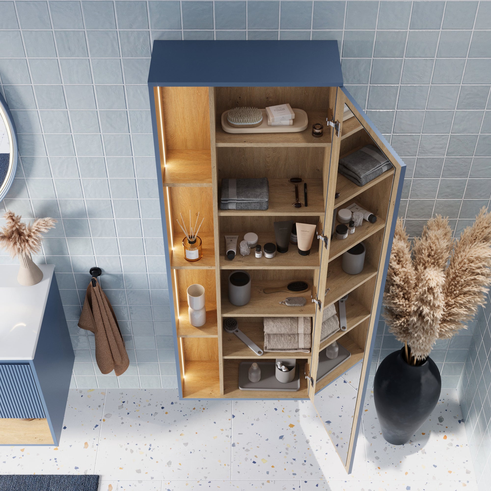 Ensemble meubles salle de bain BELDIVO 120 cm