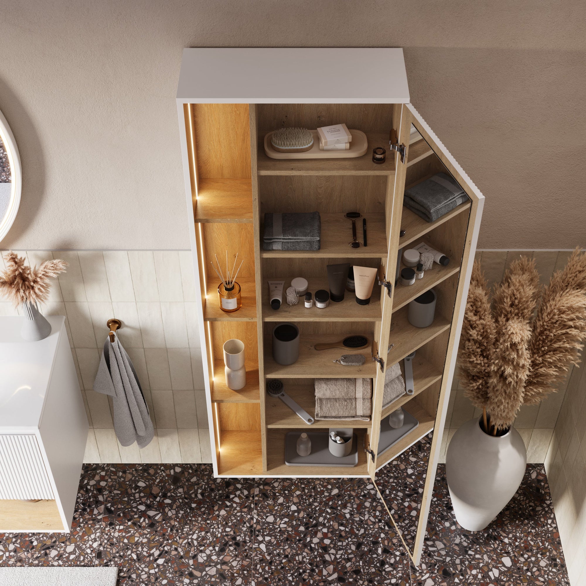 Ensemble meubles salle de bain BELDIVO 120 cm