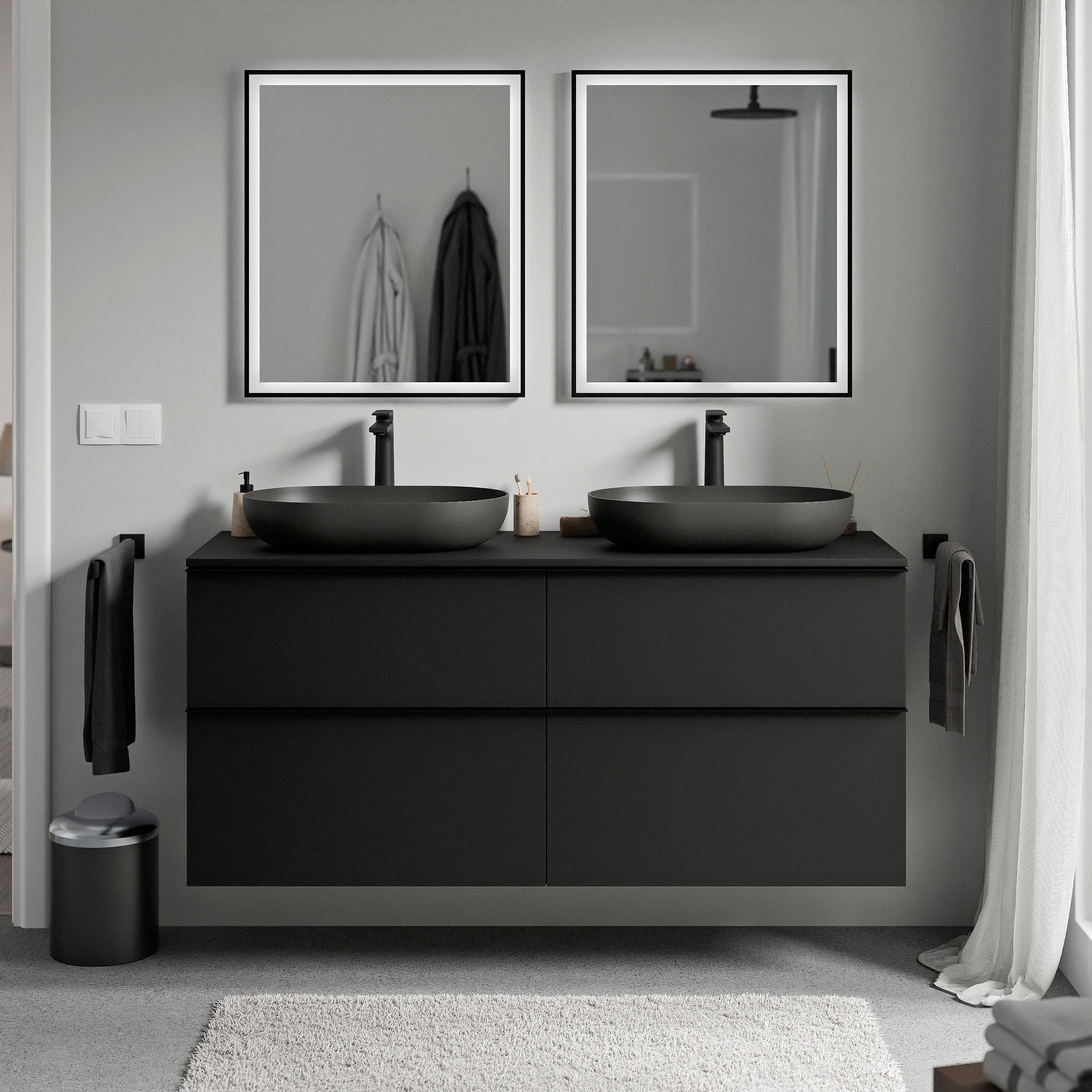 Meuble salle de bains LAVOA 140 cm