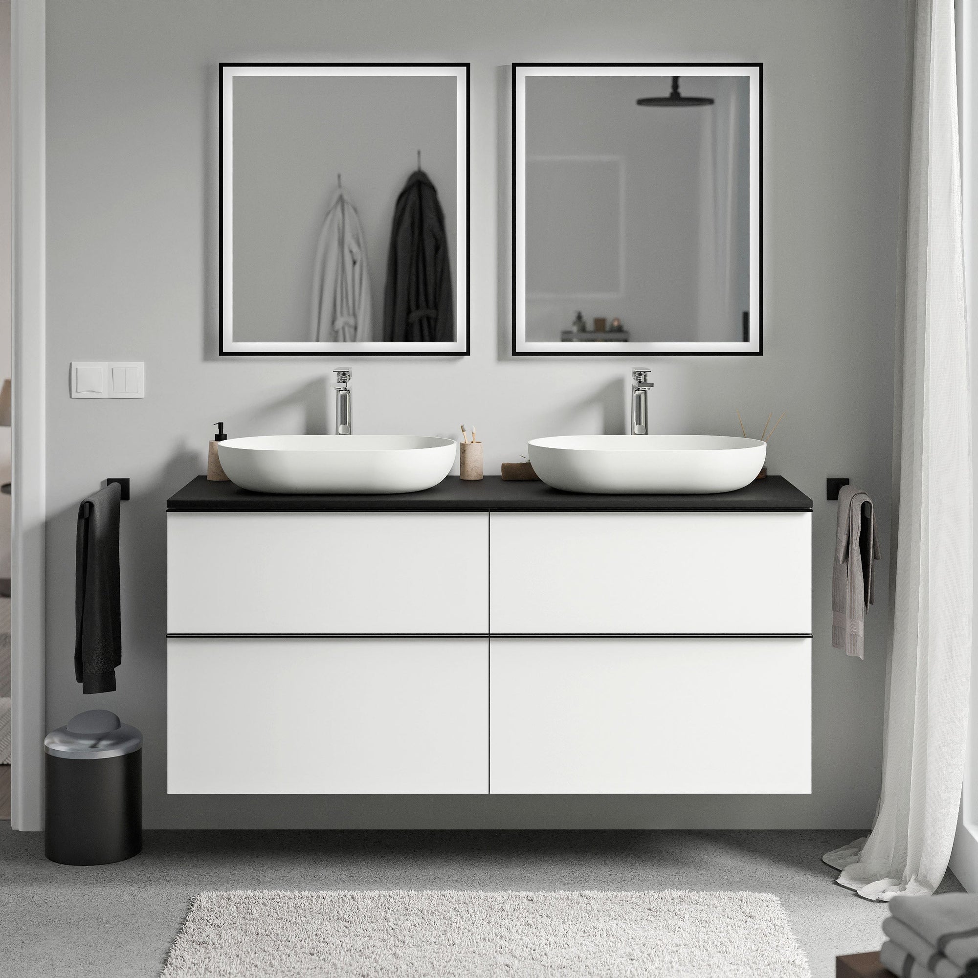 Meuble salle de bains LAVOA 140 cm