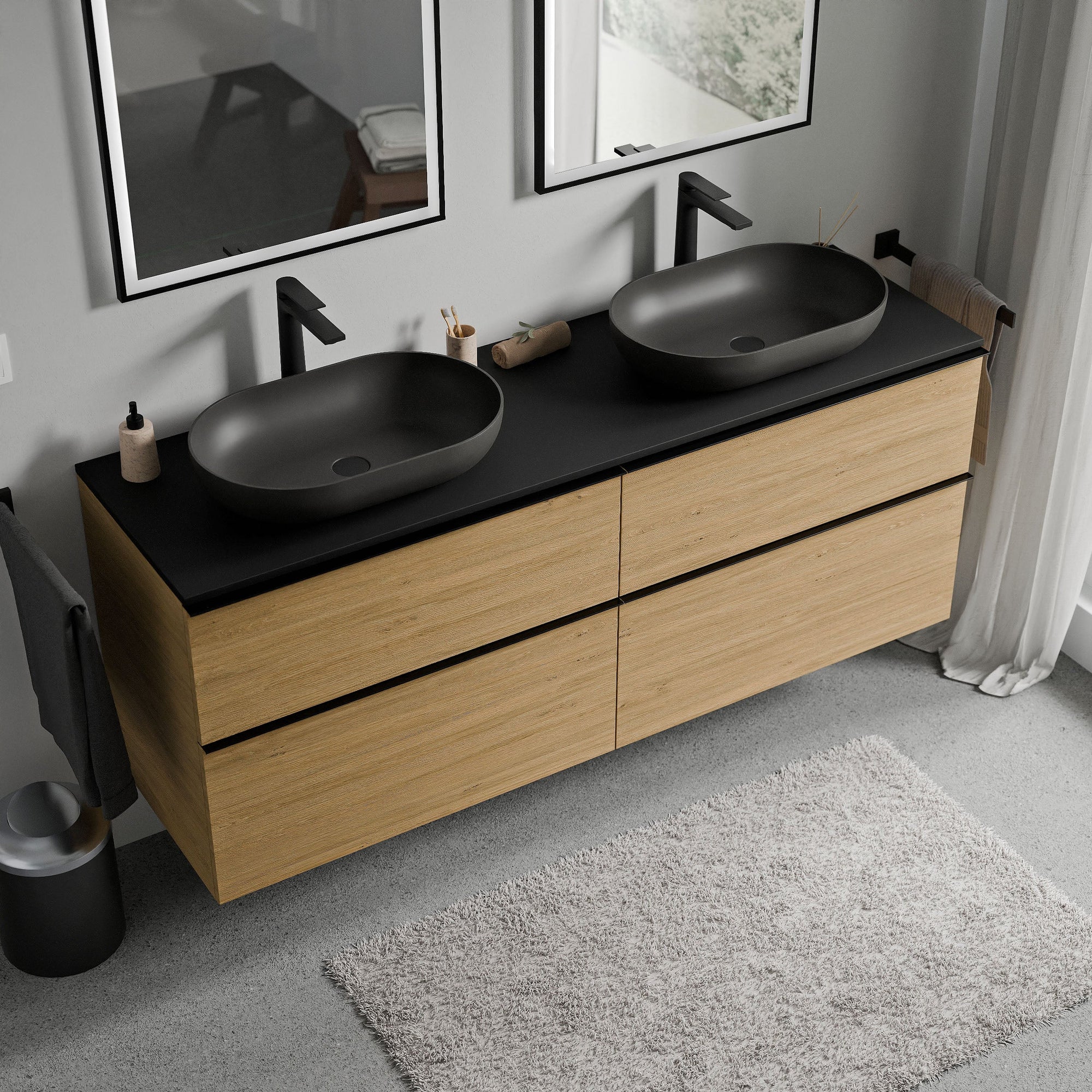 Meuble salle de bains LAVOA 160 cm