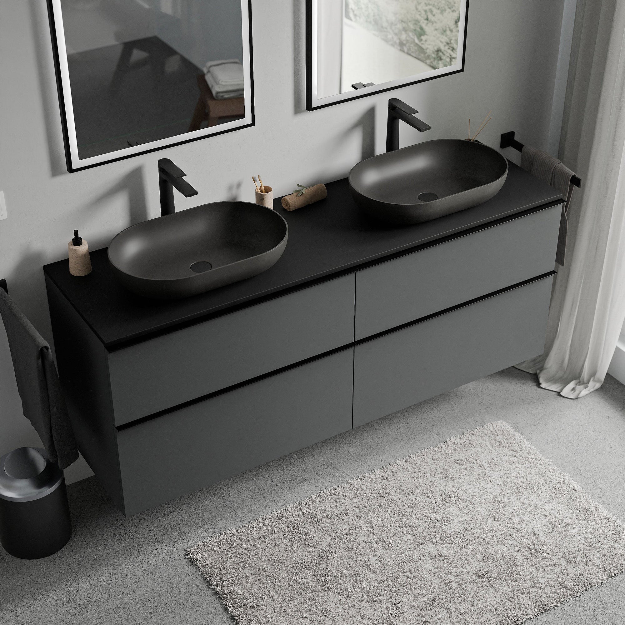 Meuble salle de bains LAVOA 160 cm