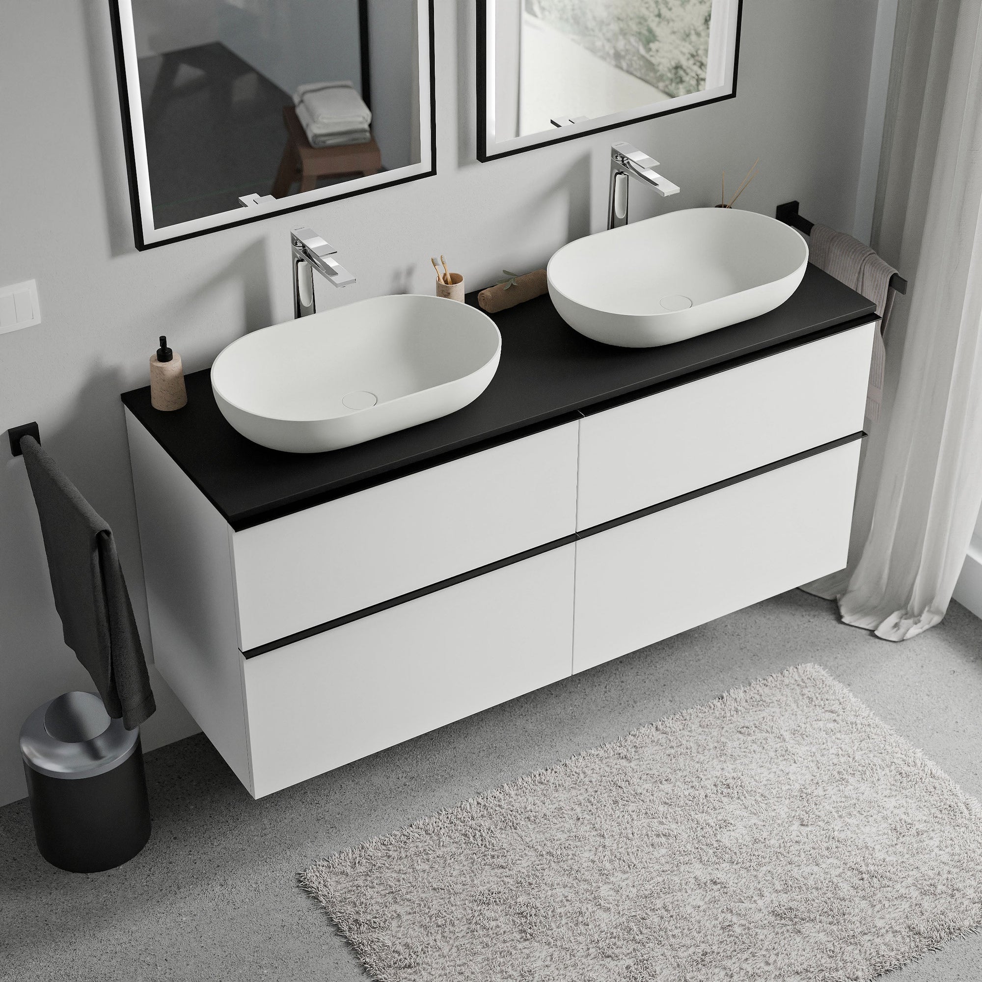 Meuble salle de bains LAVOA 140 cm