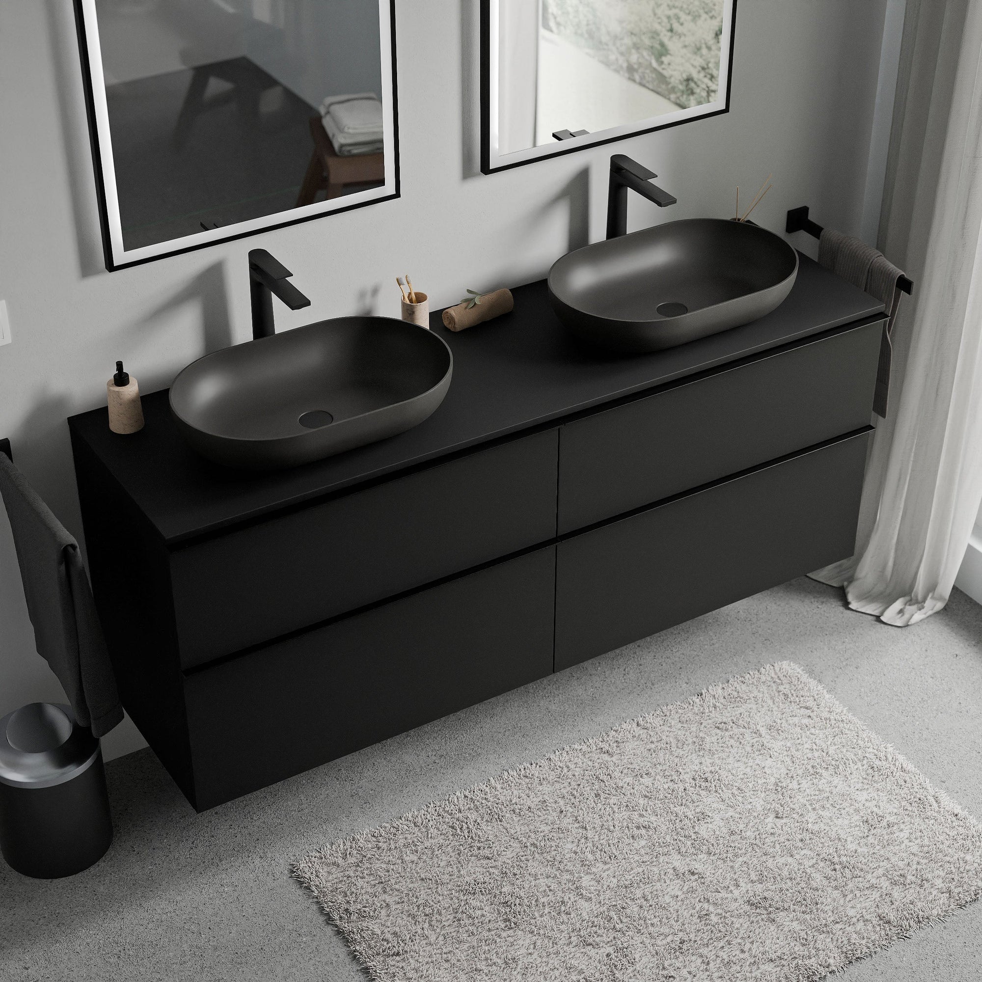 Meuble salle de bains LAVOA 160 cm