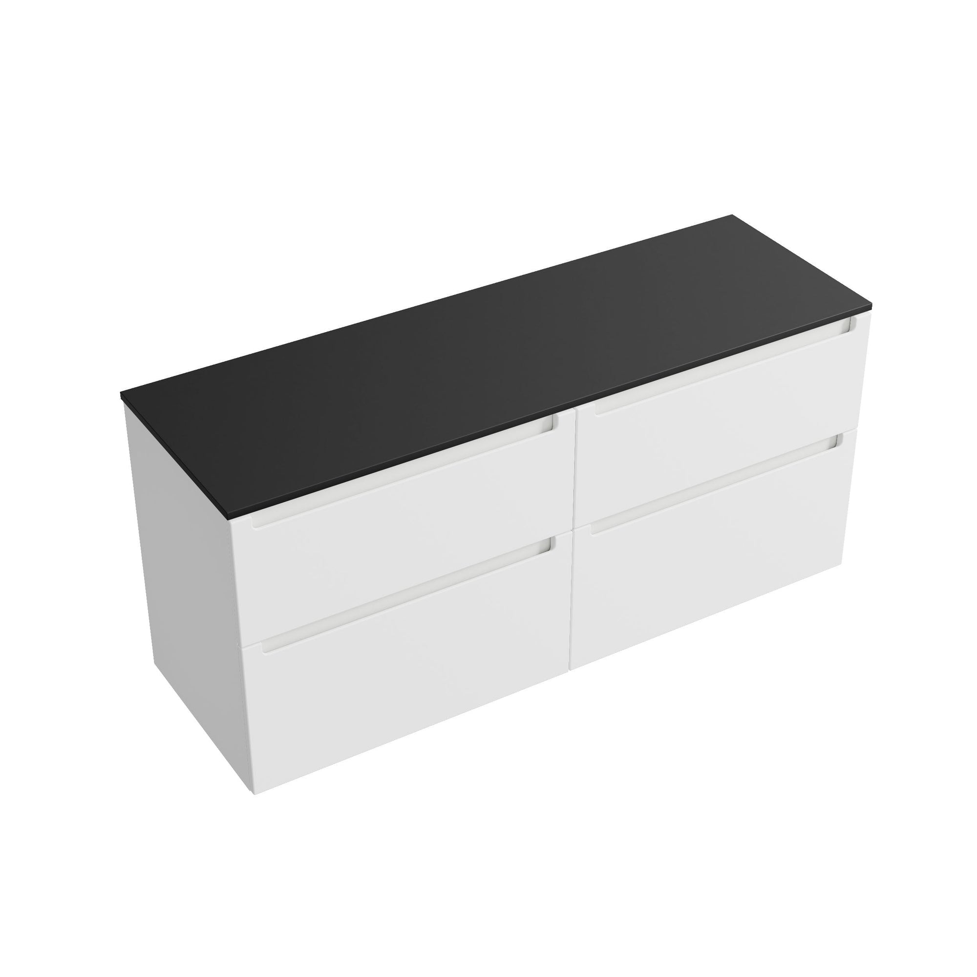 Meuble salle de bain VIREO 140 cm pour vasque à poser - couleurs au choix