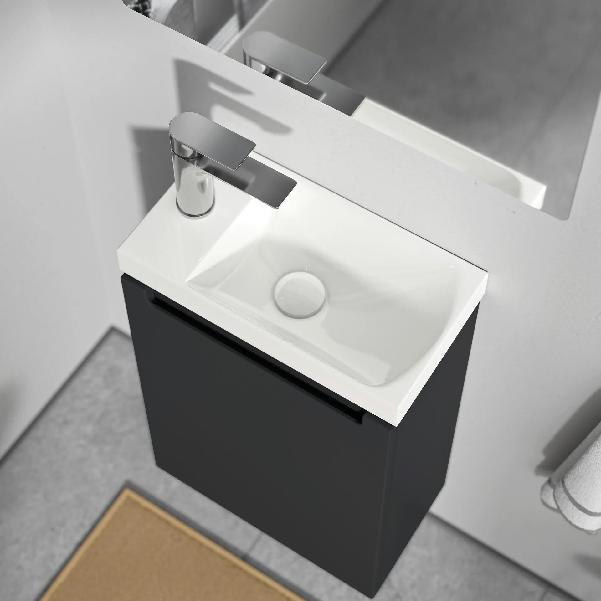 Meuble de salle de bain VIREO 40 cm avec lavabo