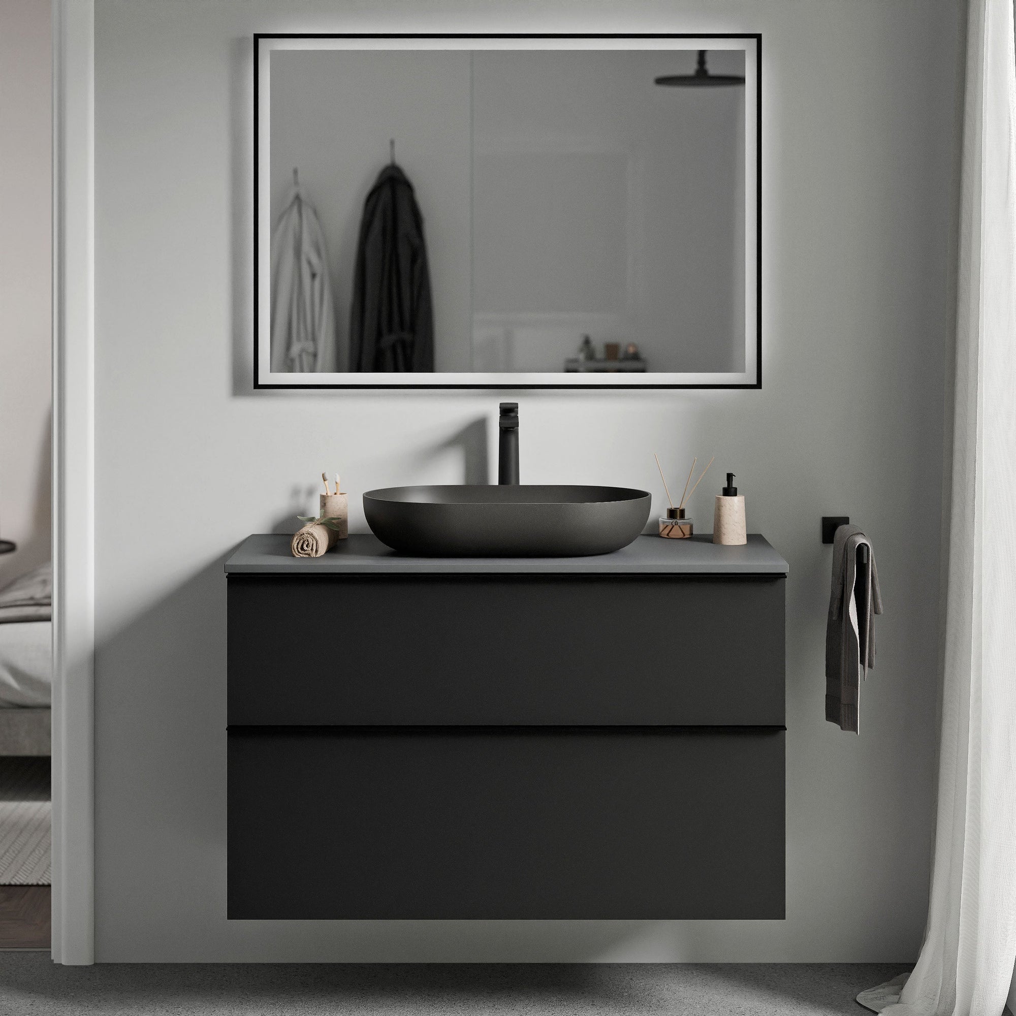 Meuble salle de bain LAVOA 100 cm
