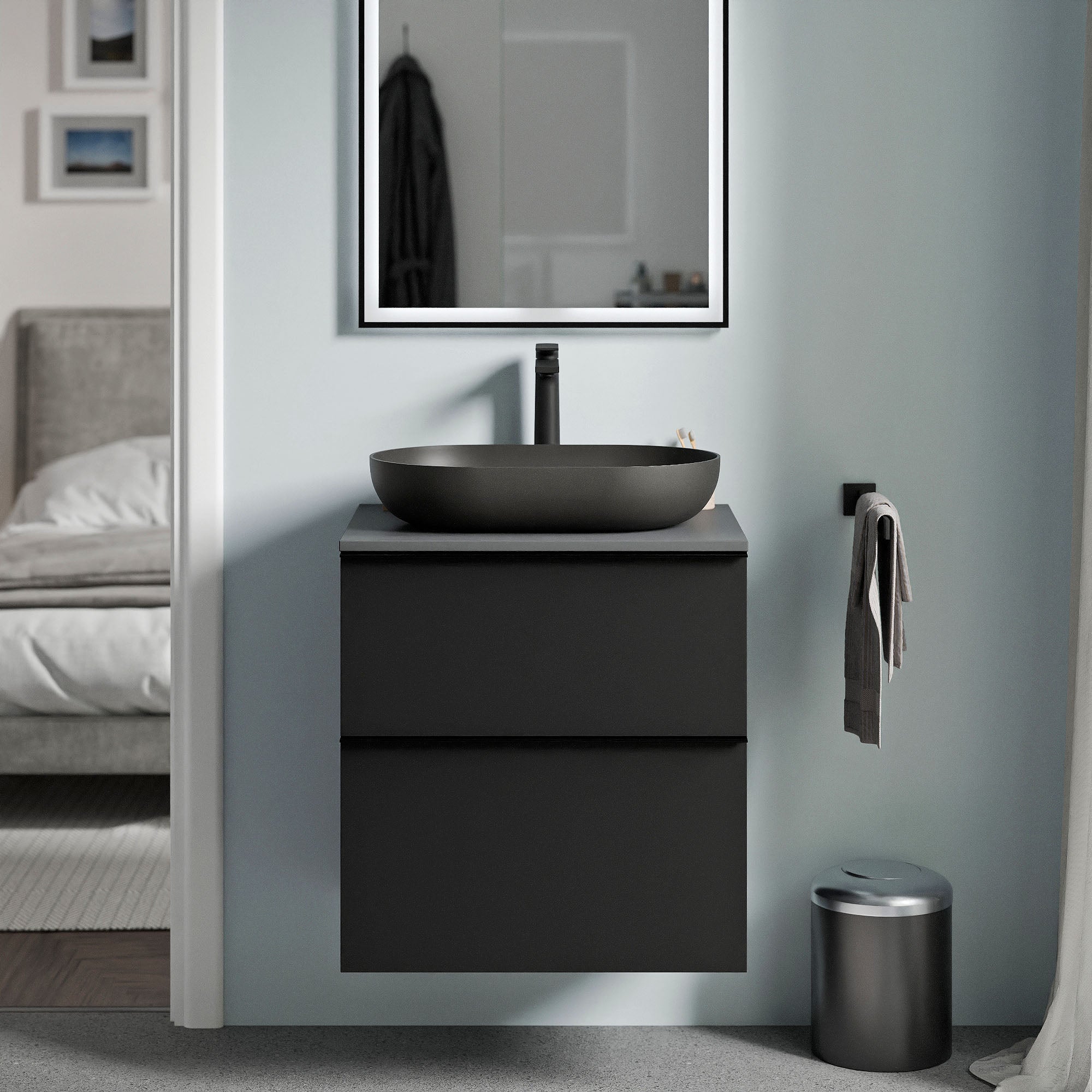 Meuble salle de bain LAVOA 60 cm