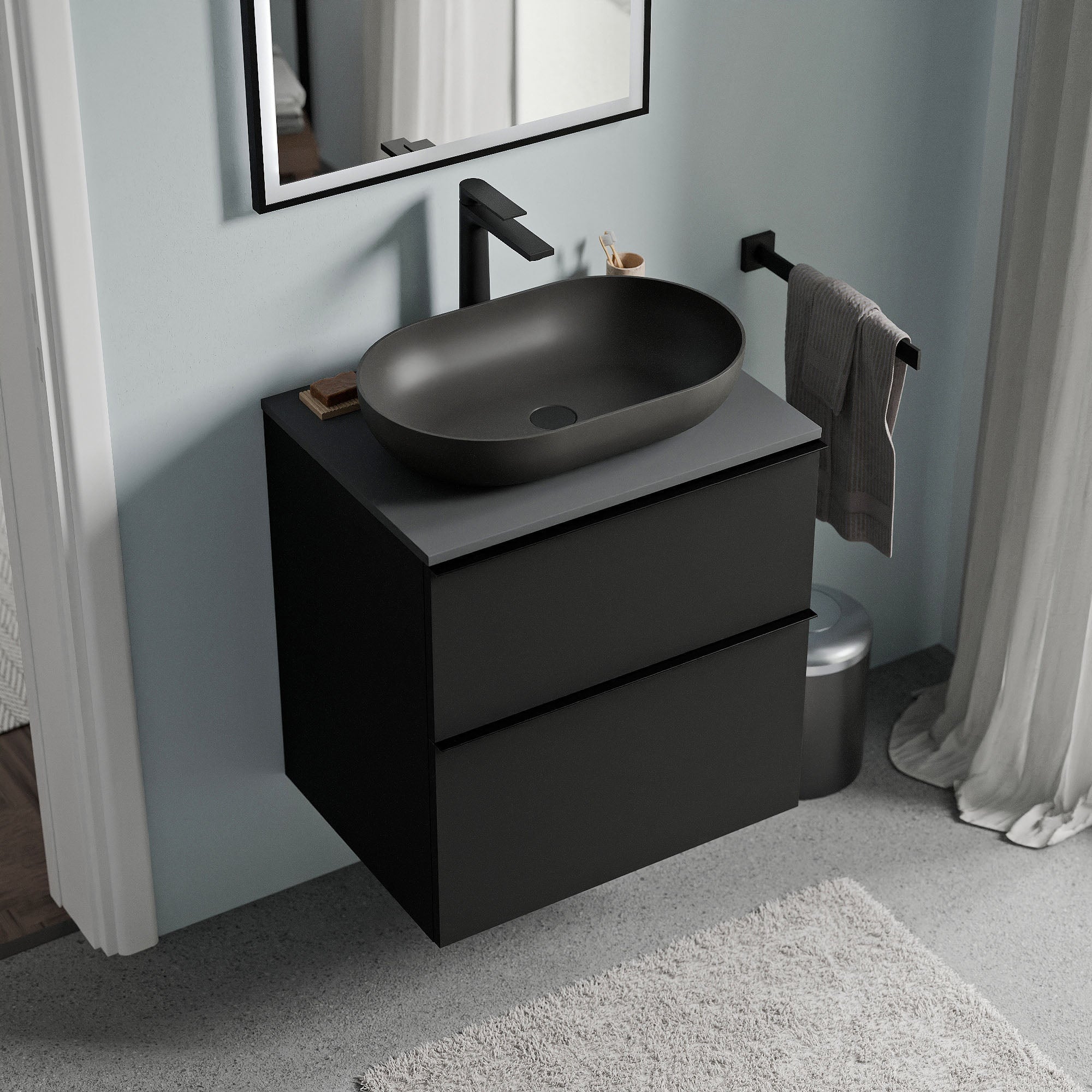 Meuble salle de bain LAVOA 60 cm