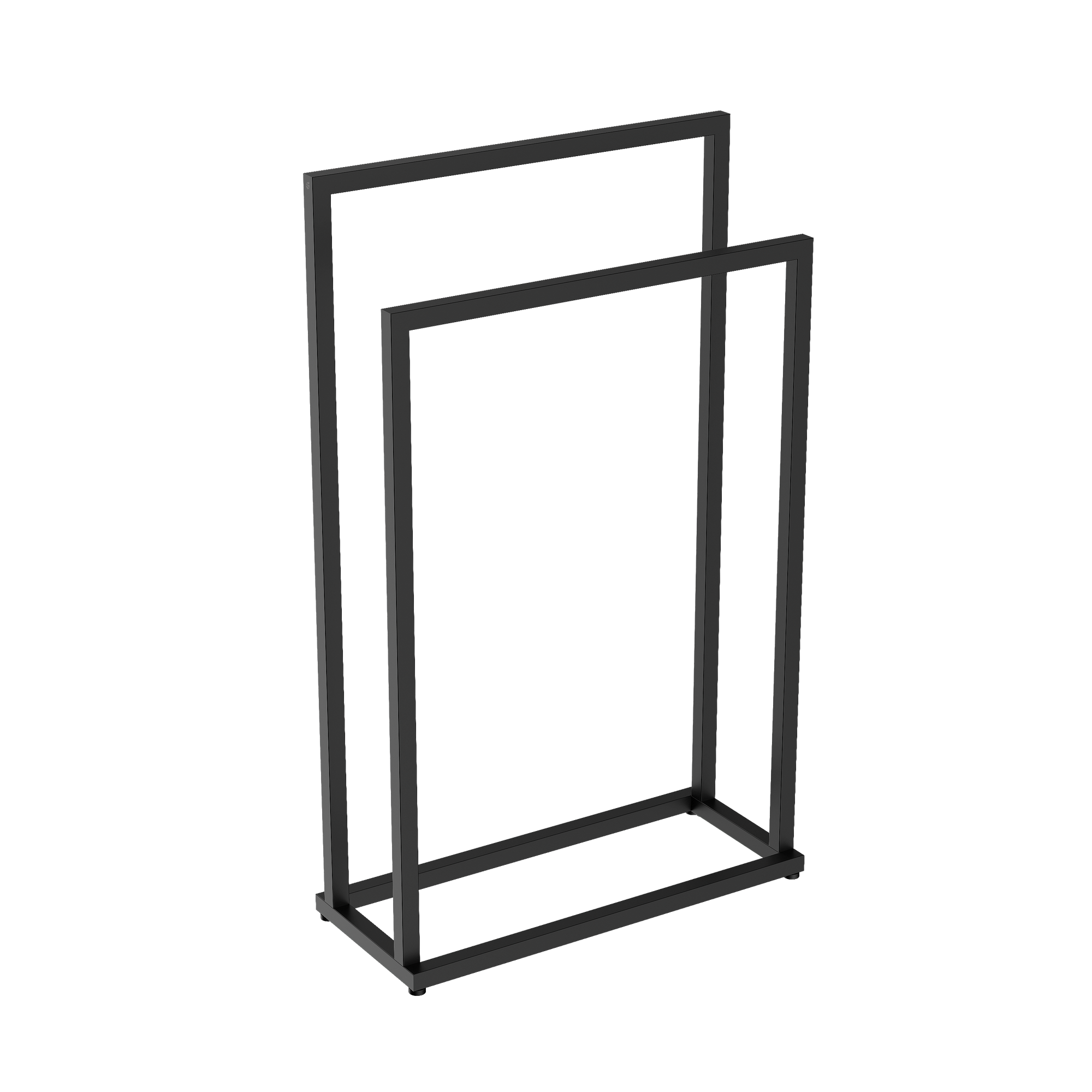 Porte-serviettes OLA - Acier - 50 x 21 x 82 cm - design angulaire - couleur au choix