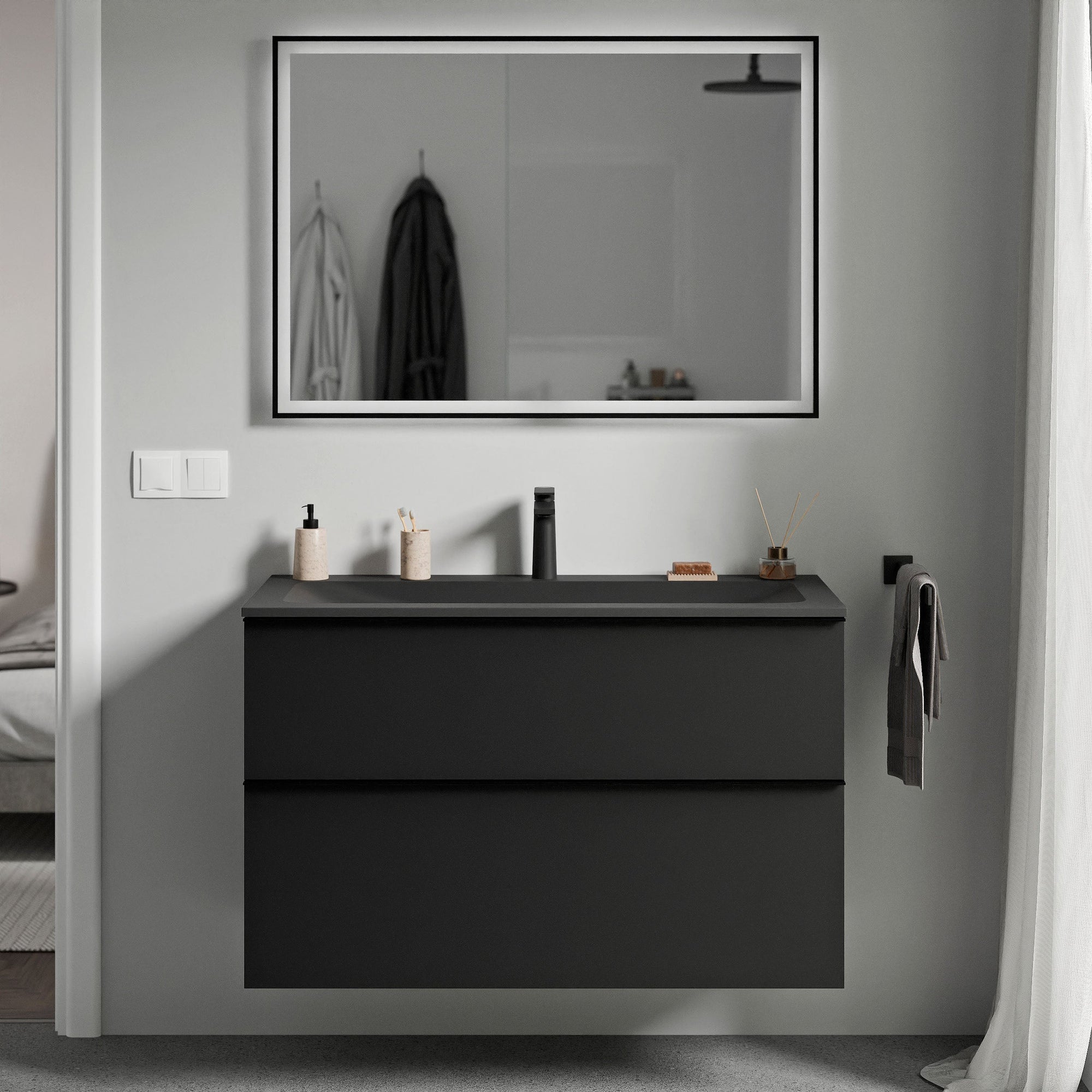 Meuble salle de bain LAVOA 100 cm