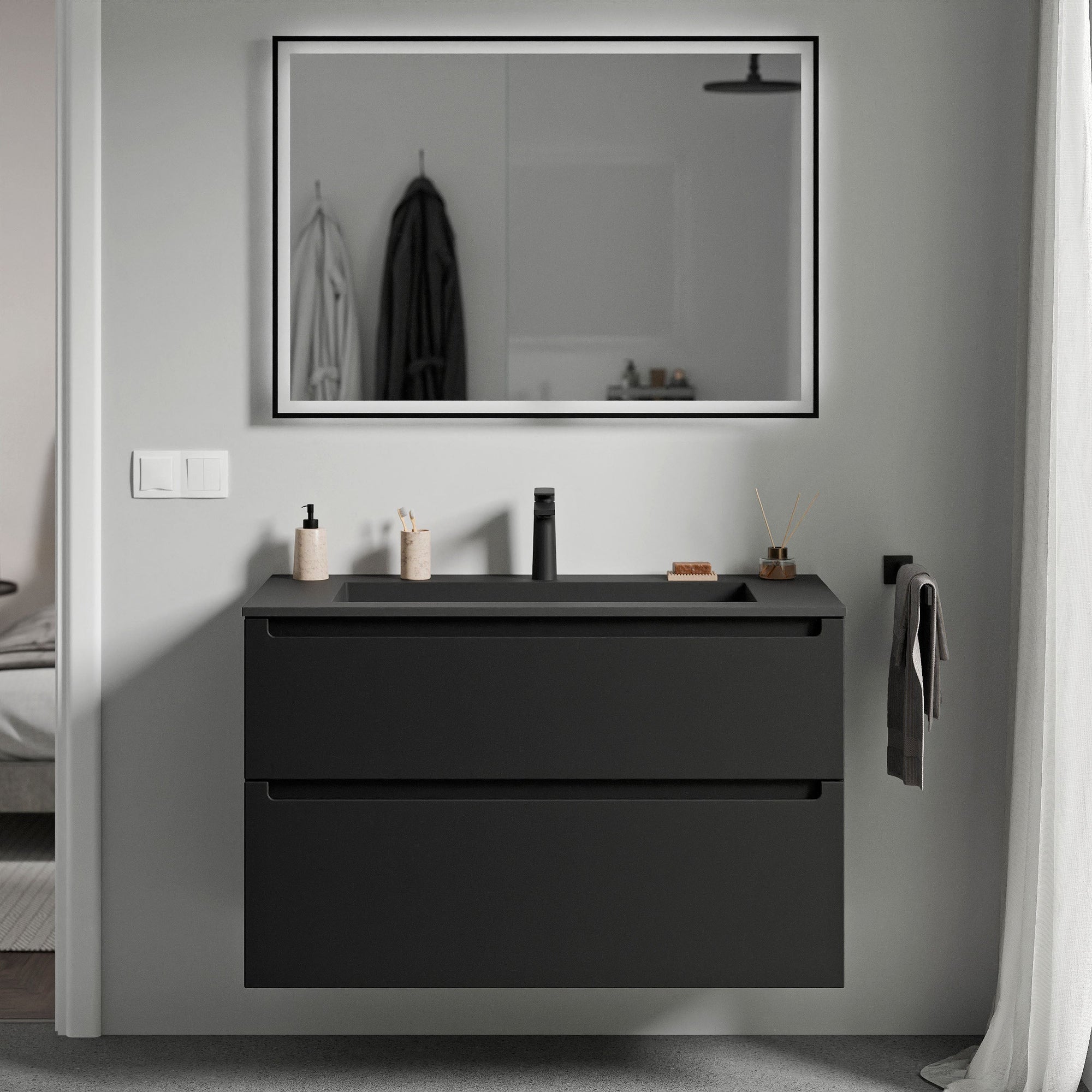 Meuble salle de bain VIREO 100 cm