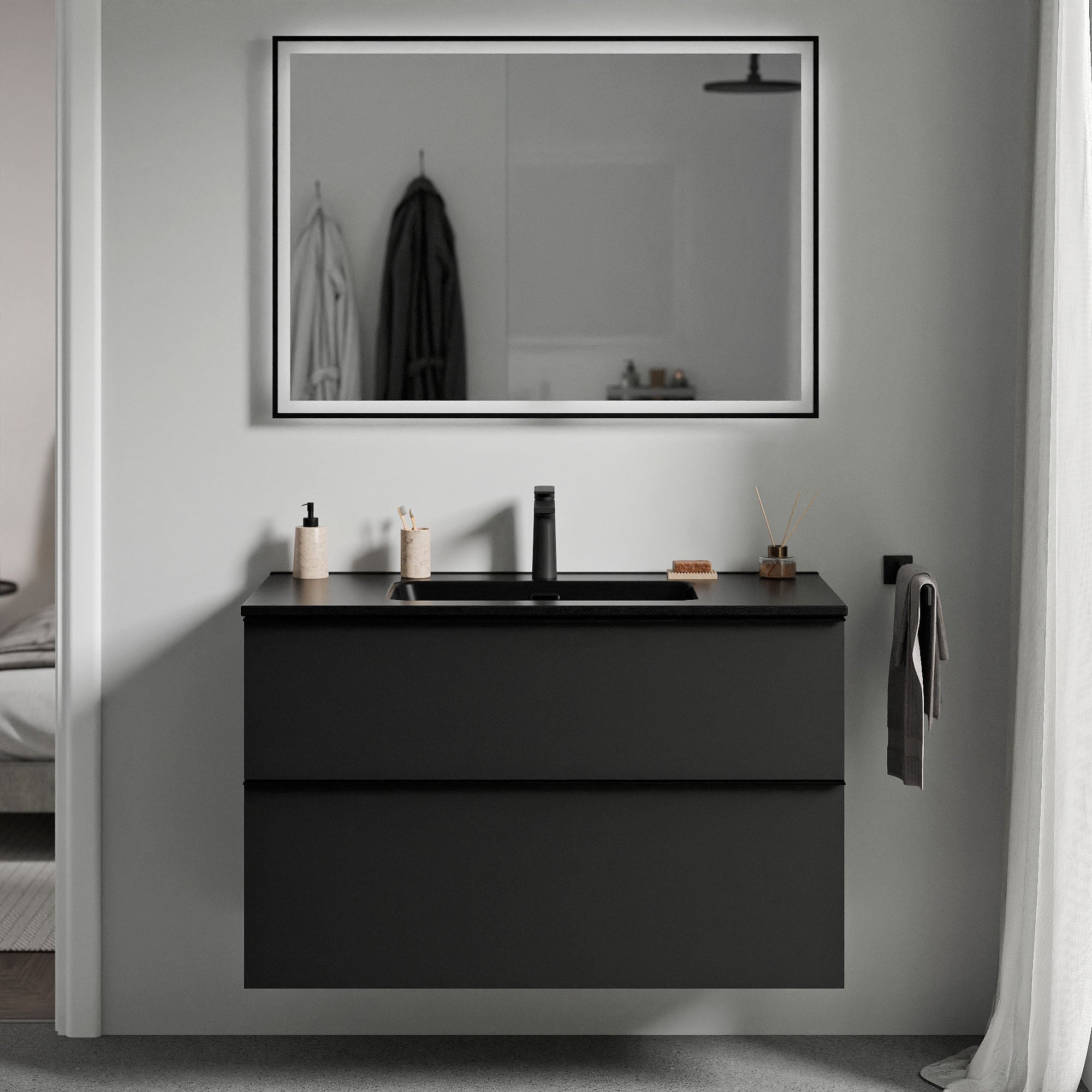 Meuble salle de bain LAVOA 100 cm