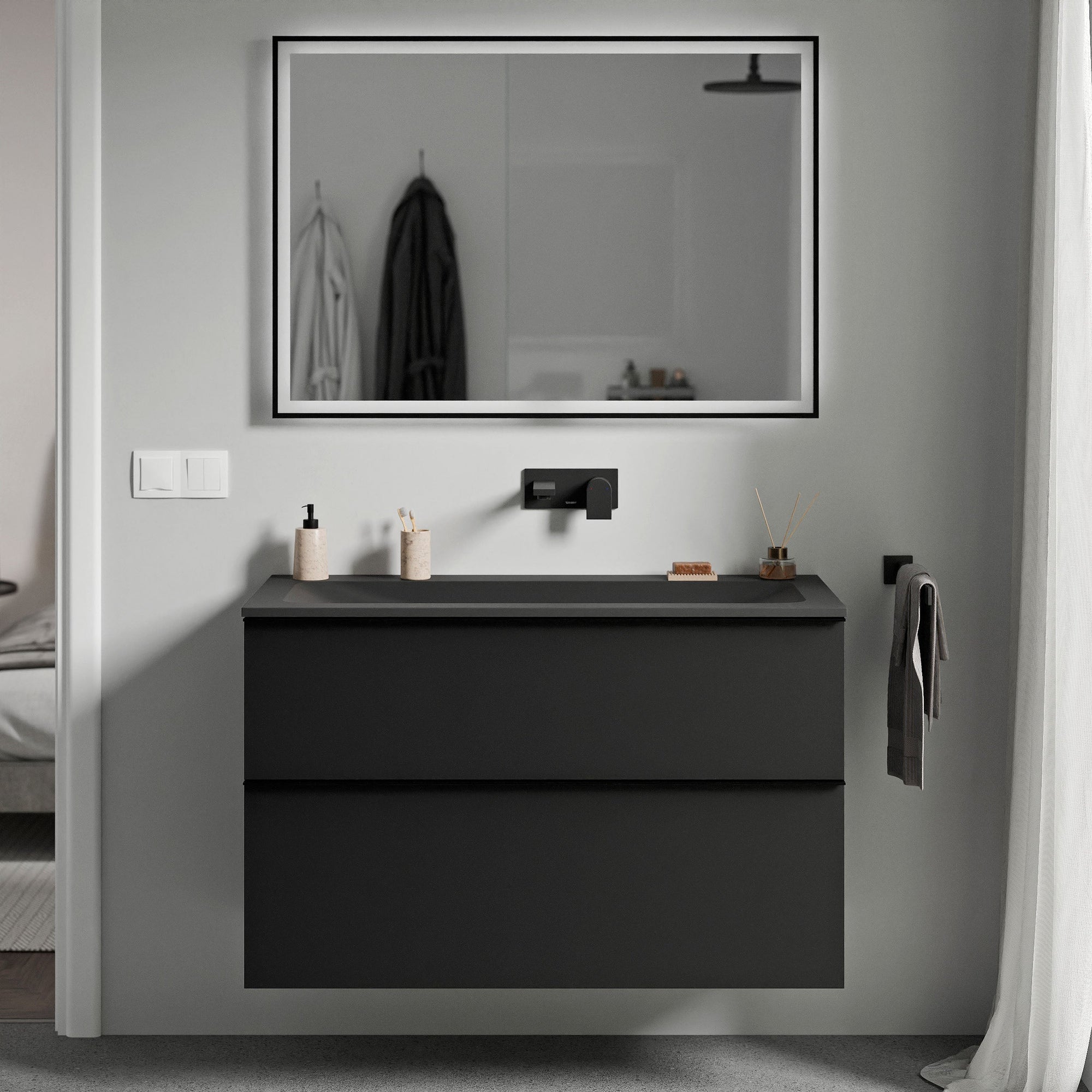 Meuble salle de bain LAVOA 100 cm