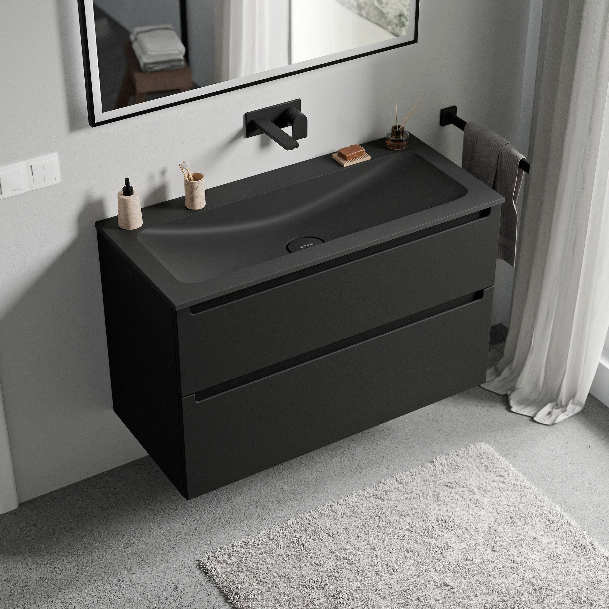 Meuble salle de bain VIREO 100 cm