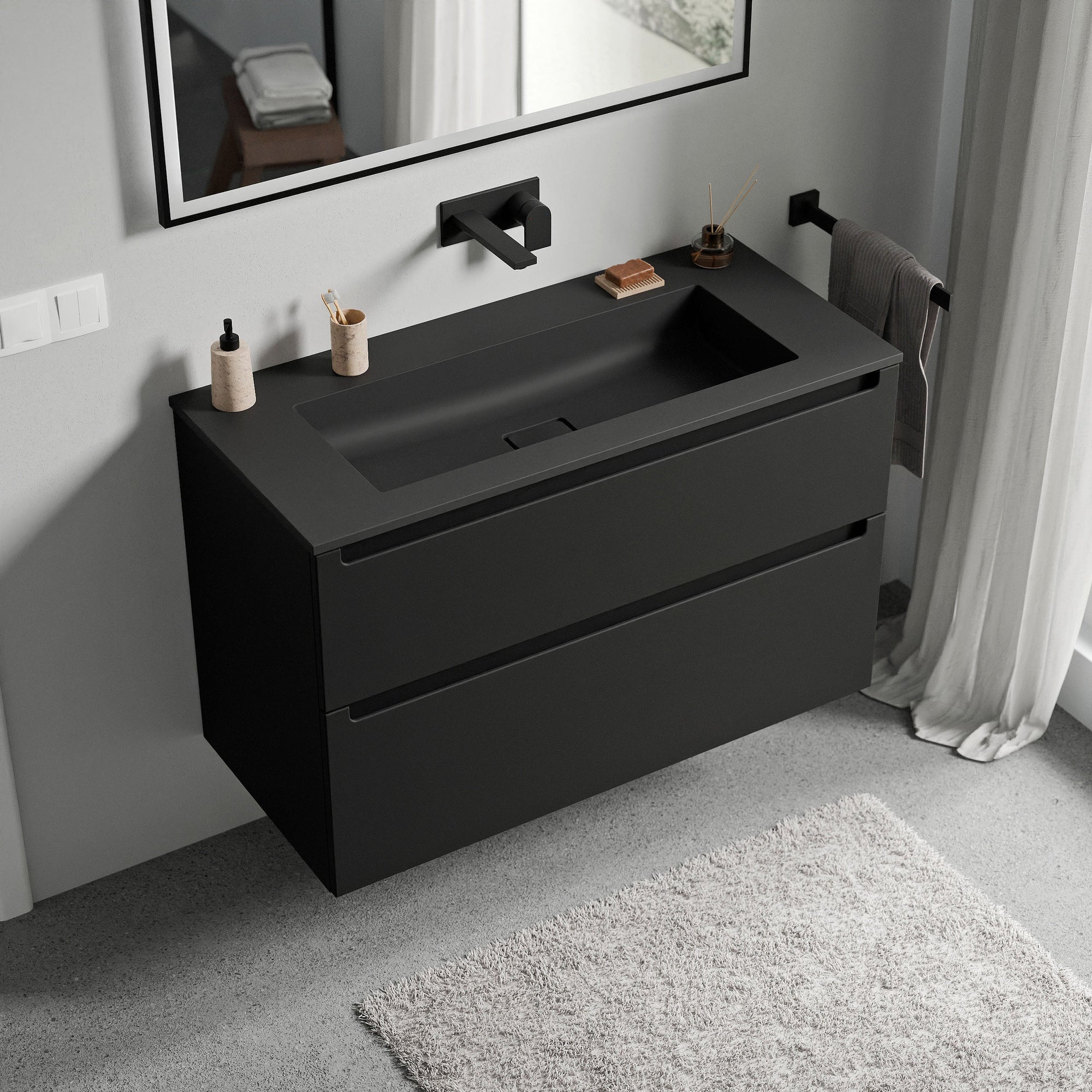 Meuble salle de bain VIREO 100 cm