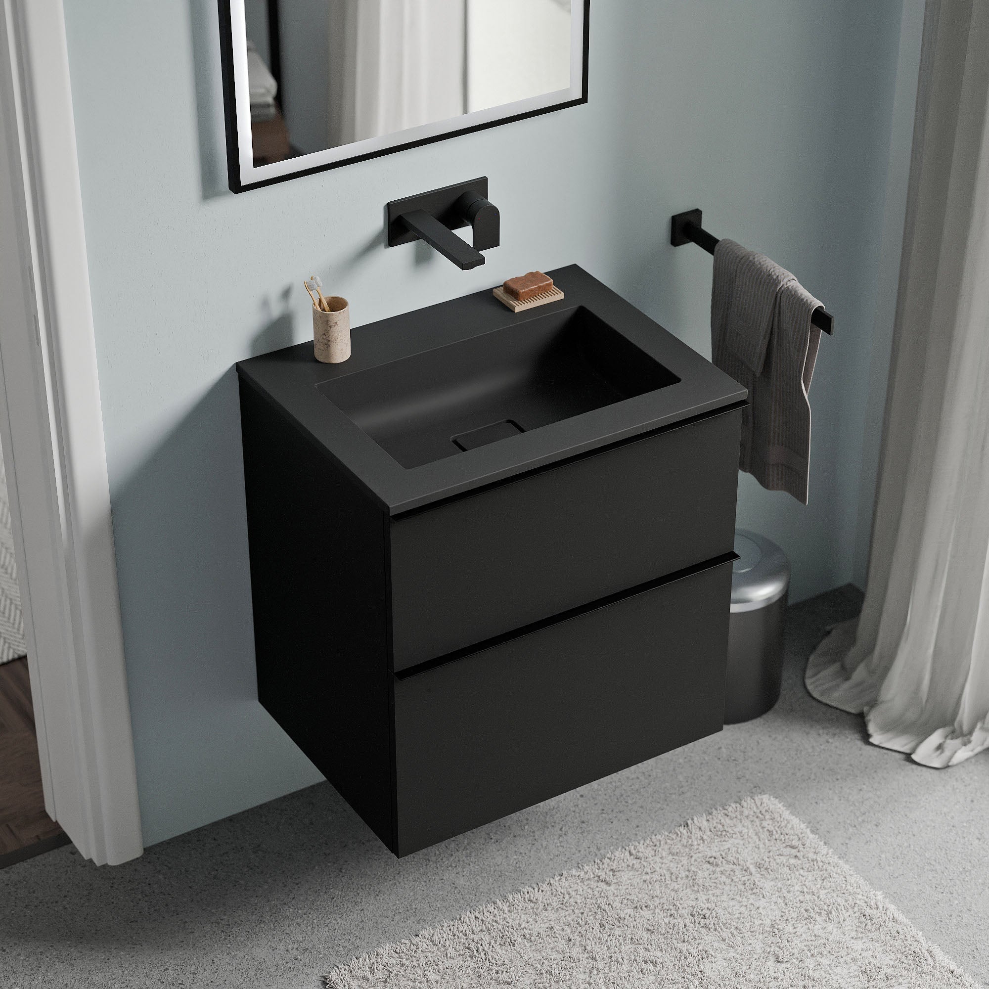 Meuble salle de bain LAVOA 60 cm