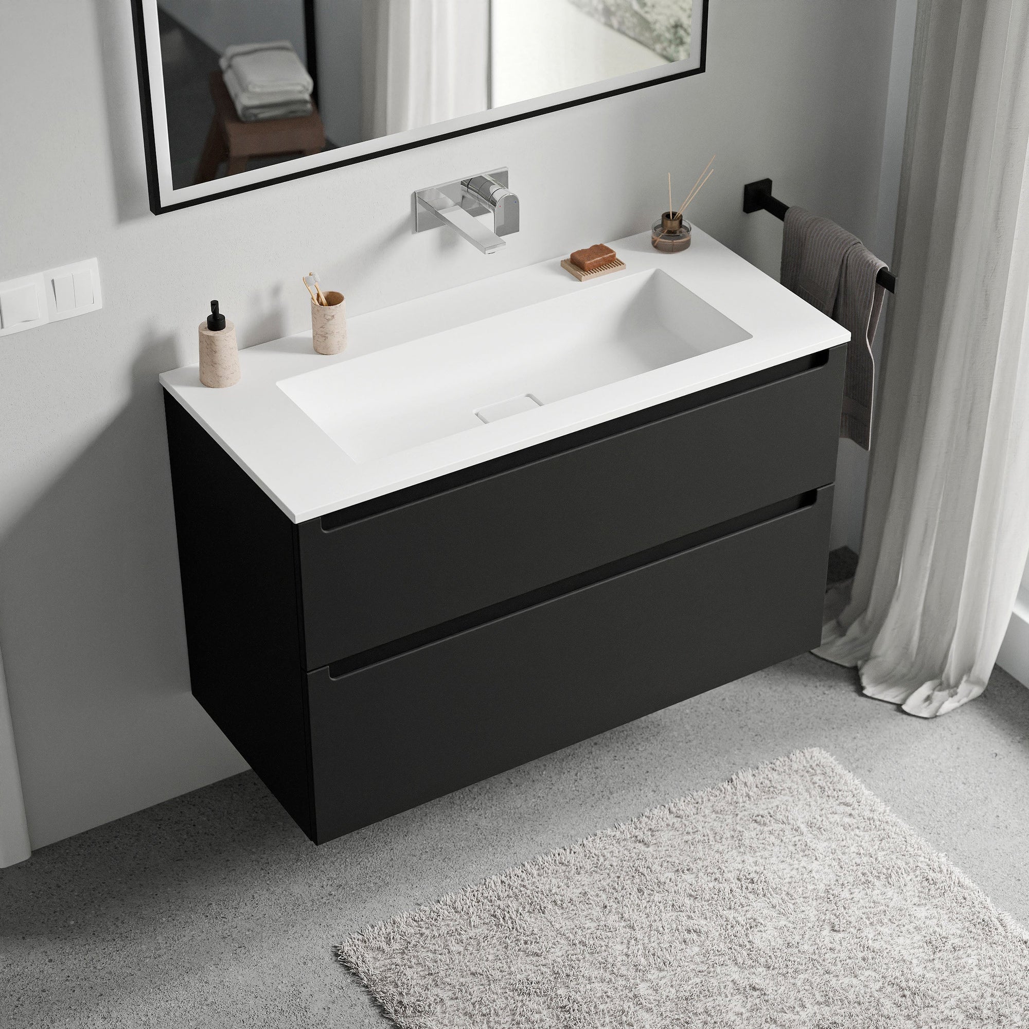Meuble salle de bain VIREO 100 cm
