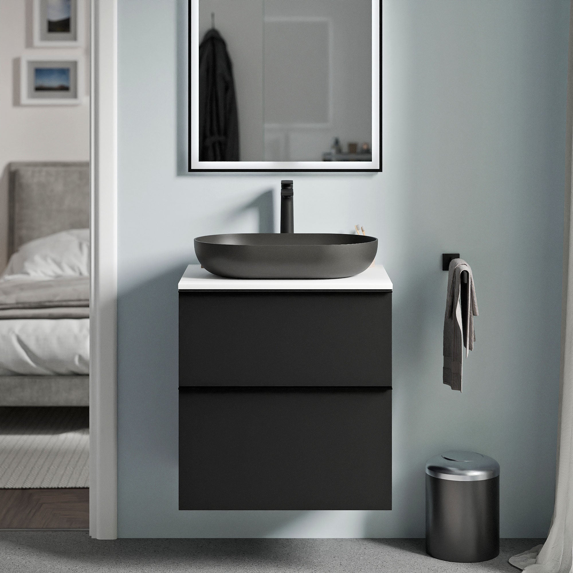 Meuble salle de bain LAVOA 60 cm