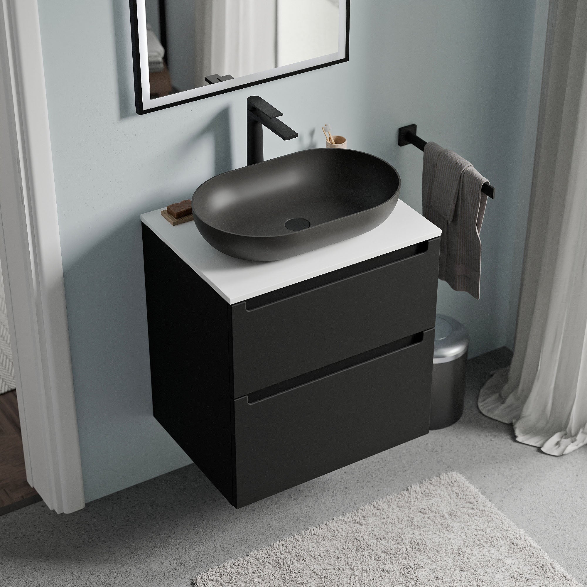 Meuble salle de bain VIREO 60 cm