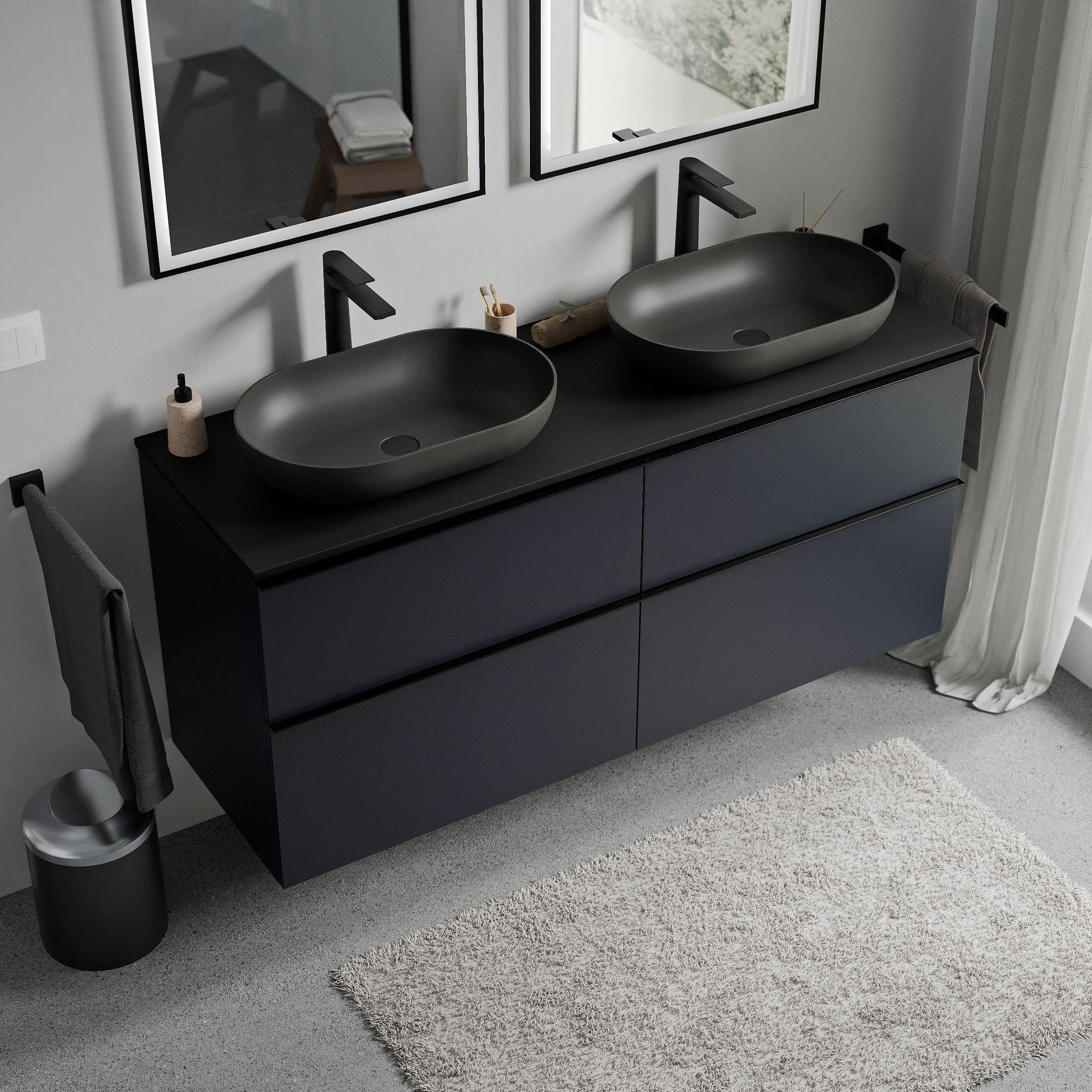Meuble salle de bains LAVOA 140 cm